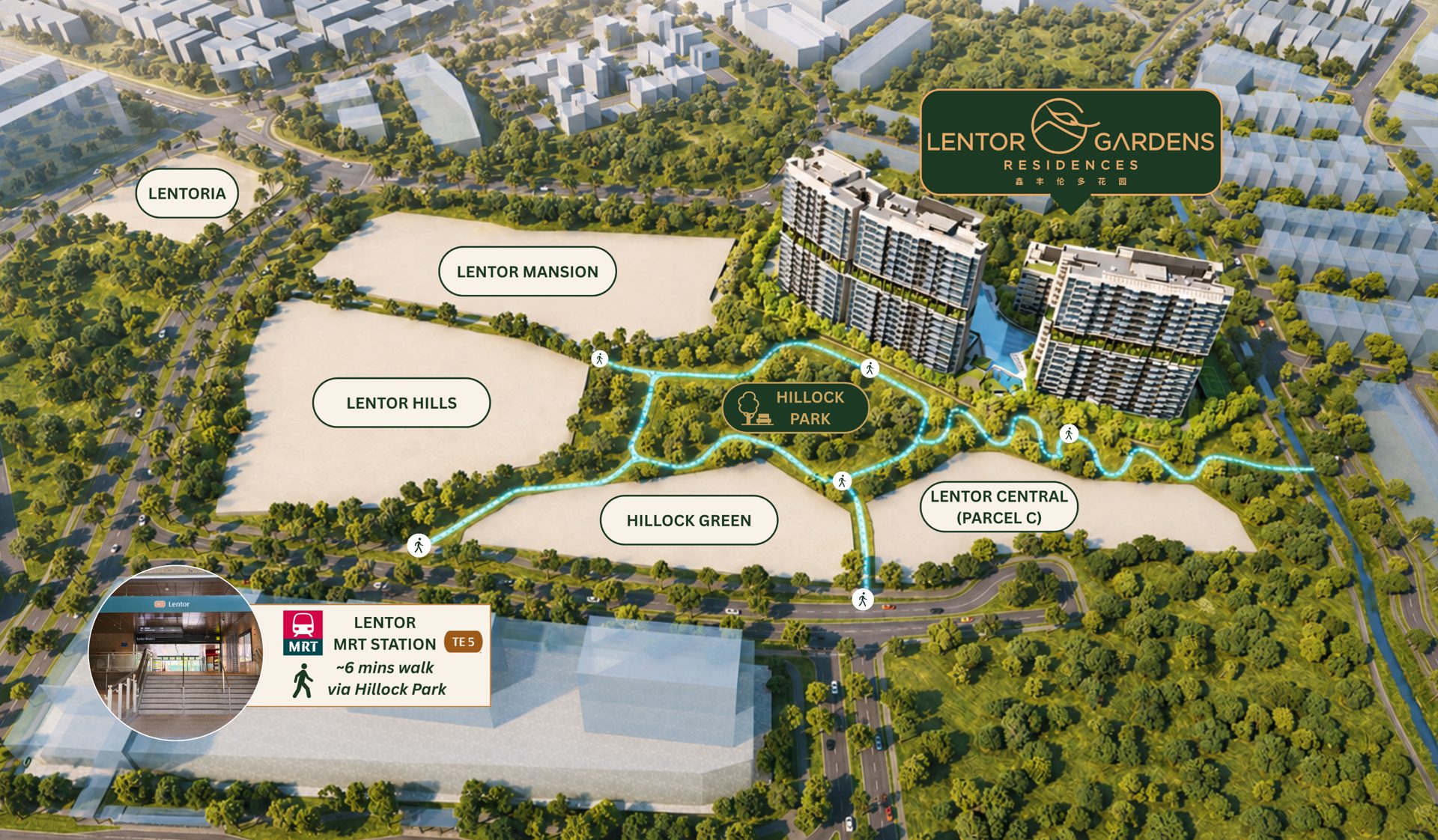 Lentor Gardens Residences development overview artist impression
