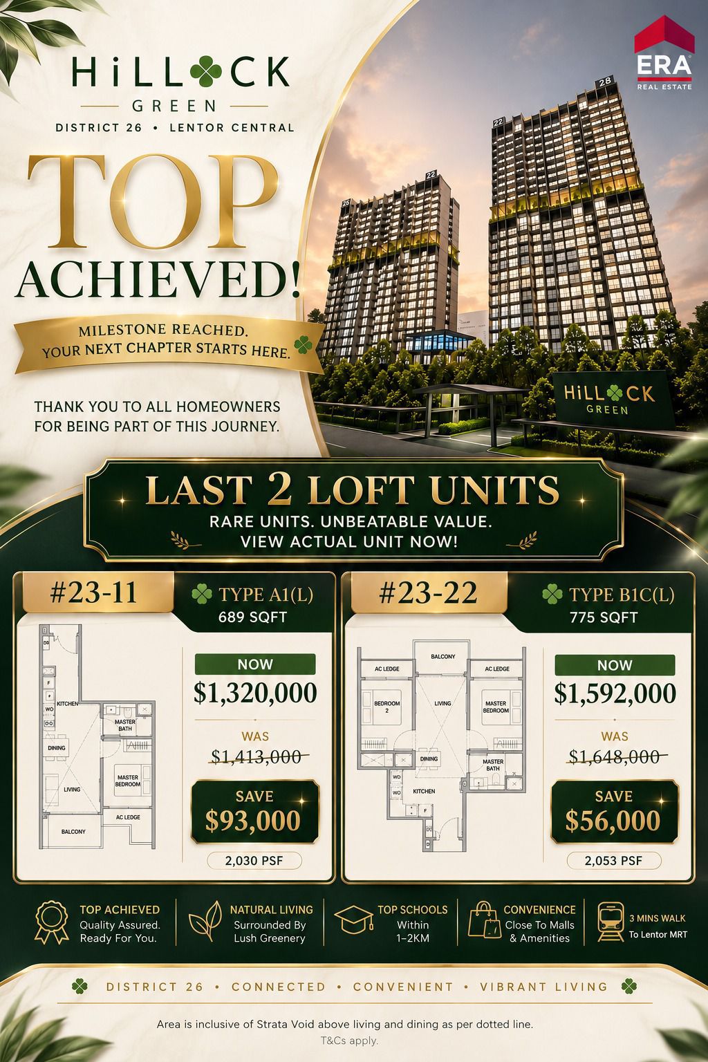 Hillock Green new launch condo deal in Singapore