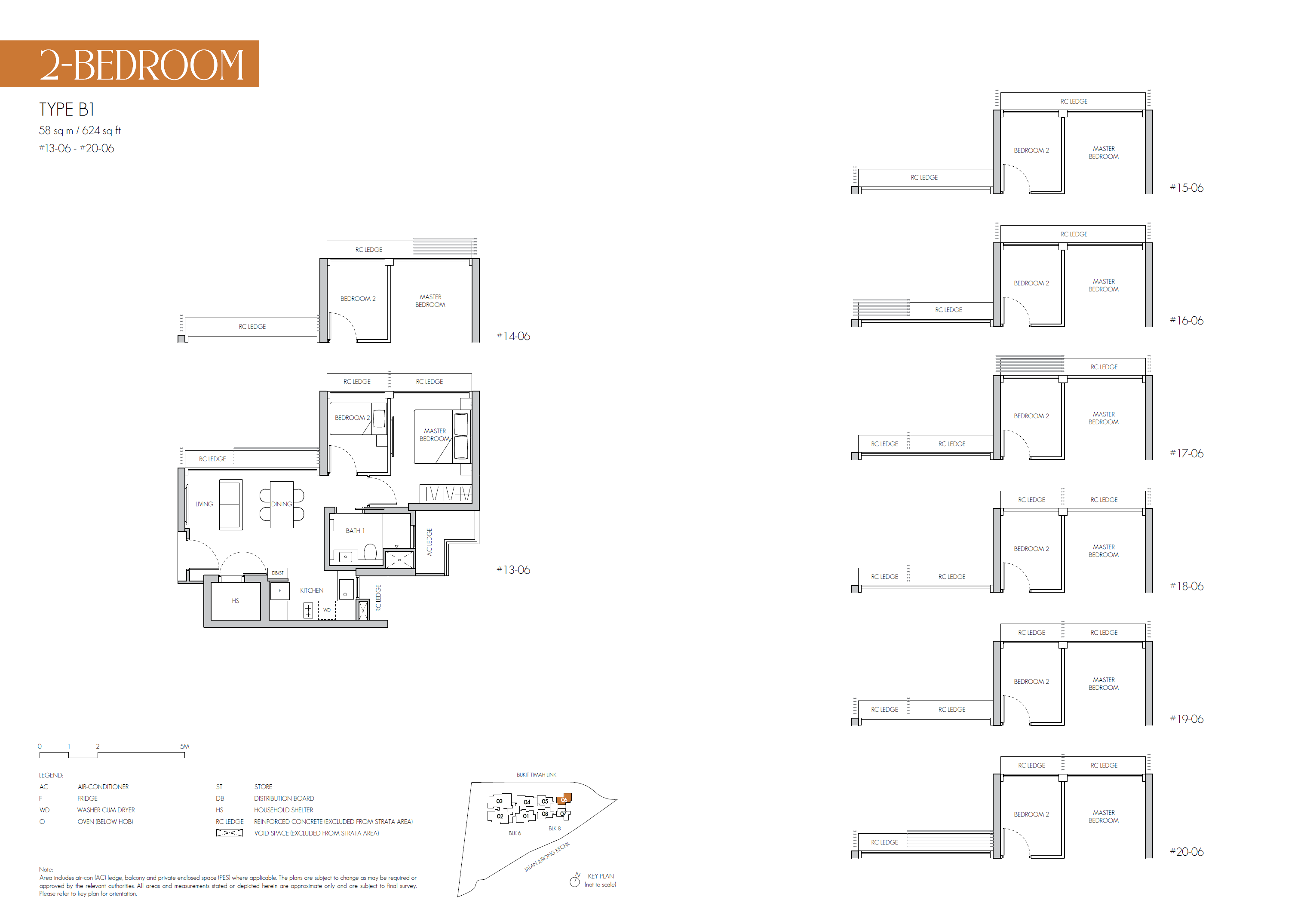 8@BT floor plan B1 — 2 Bedroom