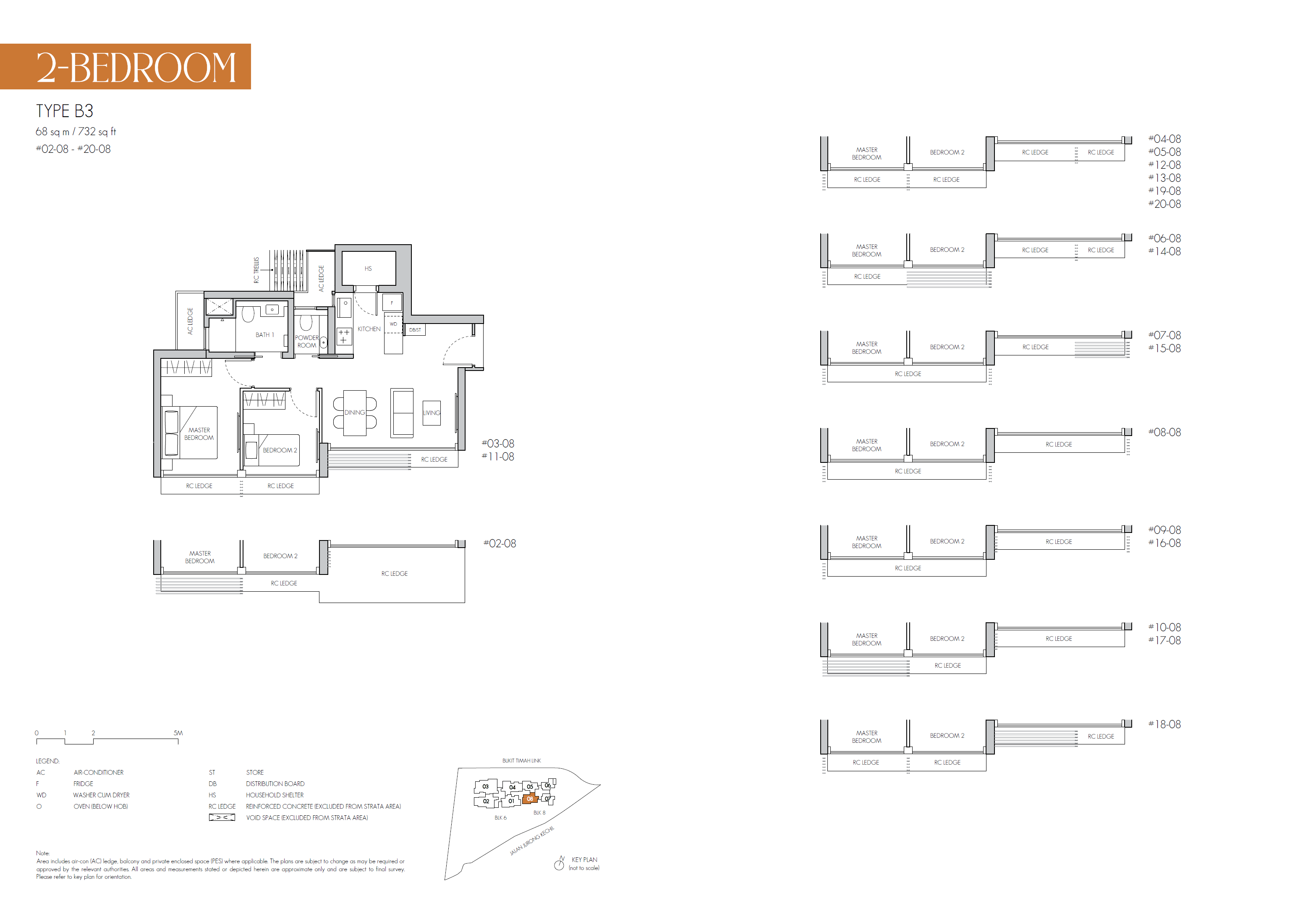 8@BT floor plan B3 — 2 Bedroom