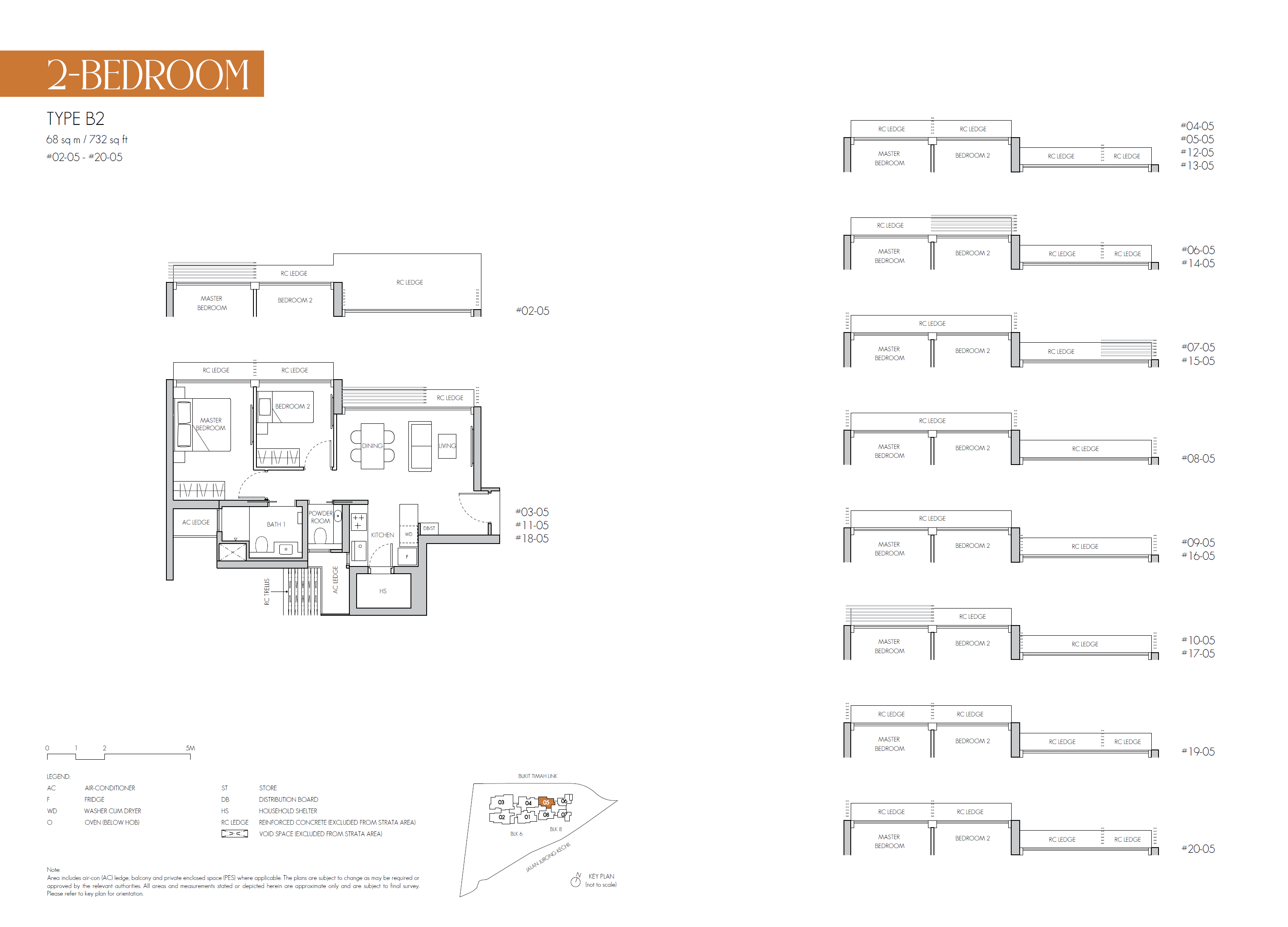 8@BT floor plan B2 — 2 Bedroom