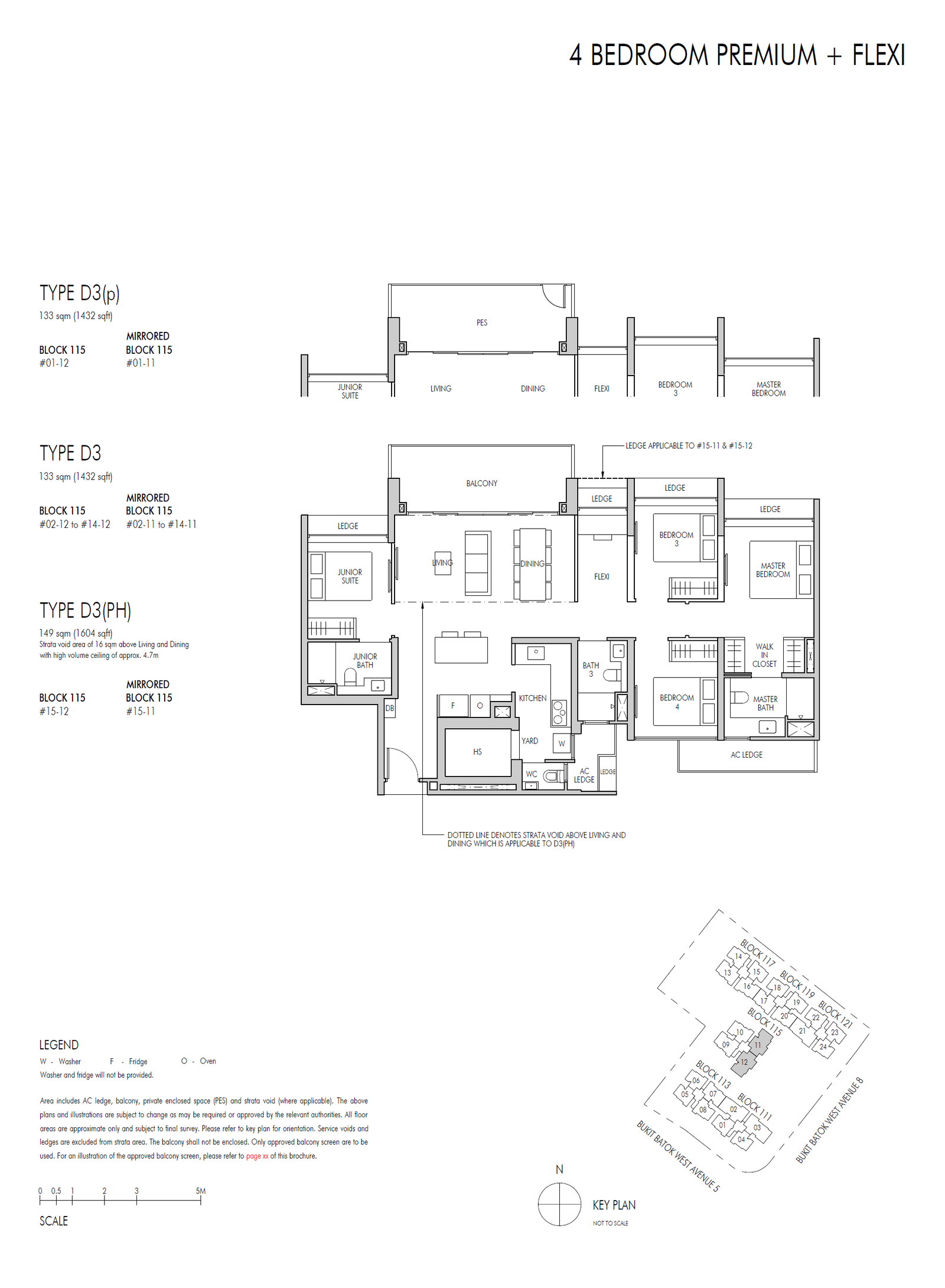 Altura floor plan D3 — 4 Bedroom Premium + Flexi