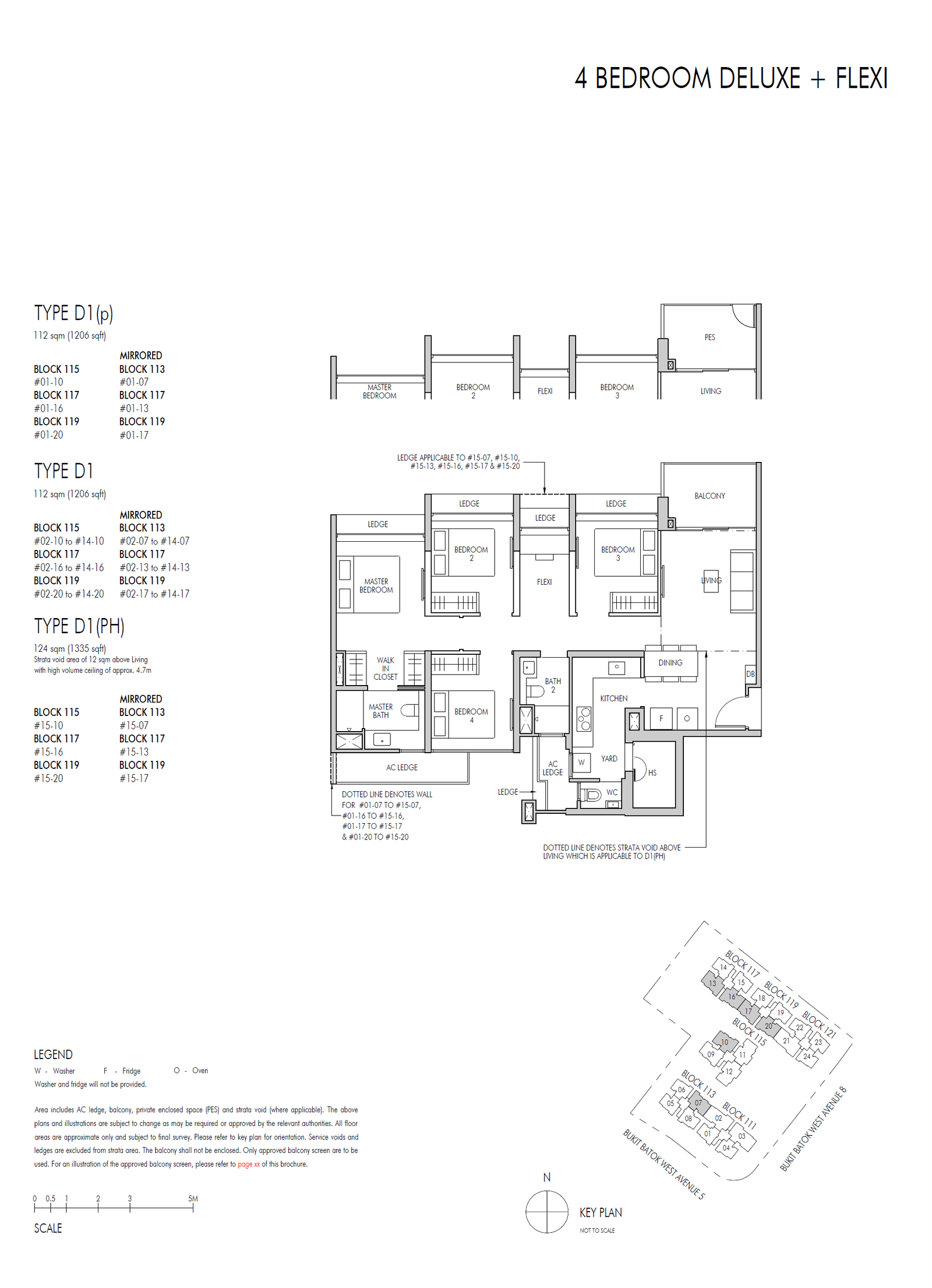 Altura floor plan D1(p) — 4 Bedroom Deluxe + Flexi
