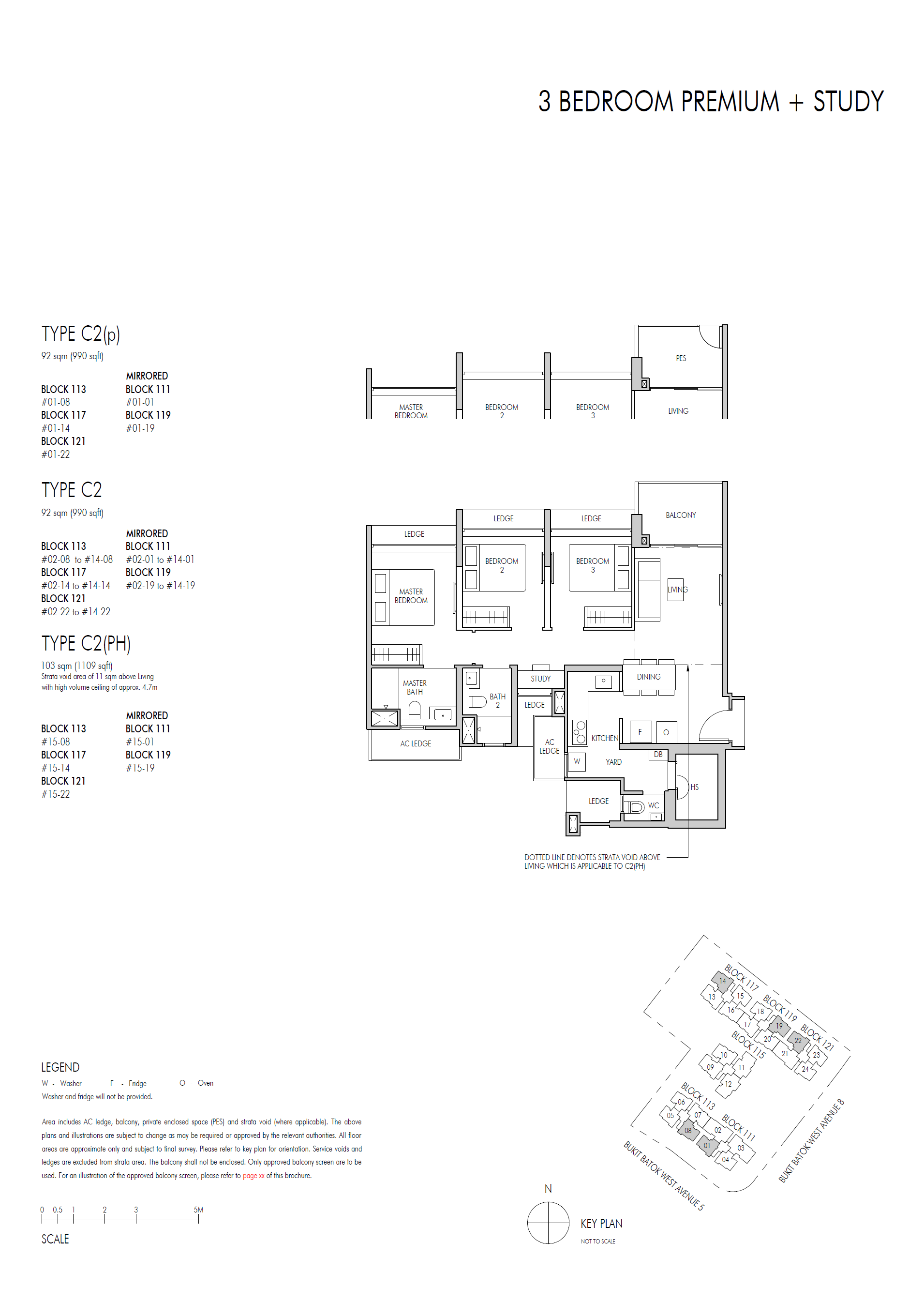 Altura floor plan C2(p) — 3 Bedroom Premium + Study