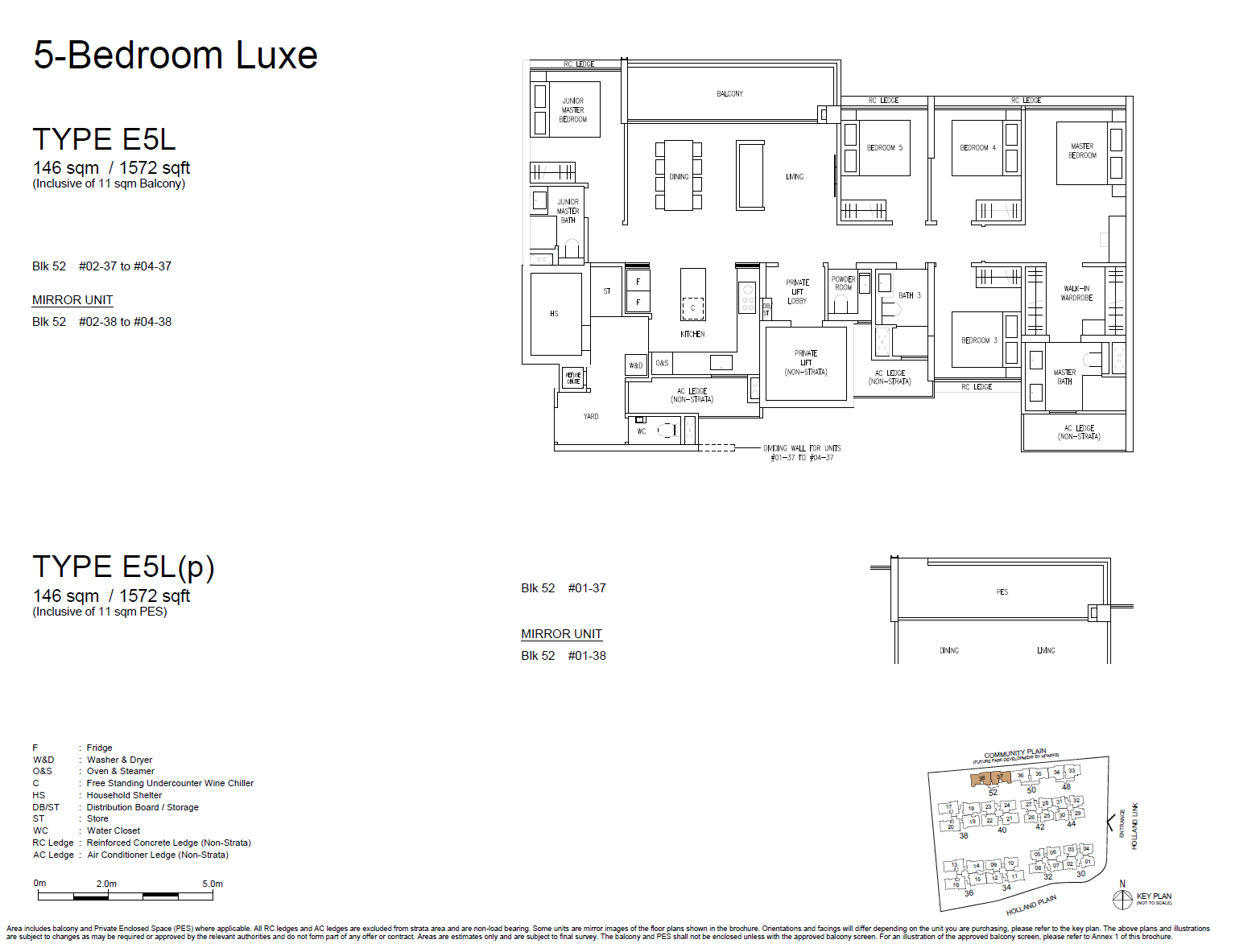 Amberwood At Holland 5 Bedroom Luxe E5L floor plan