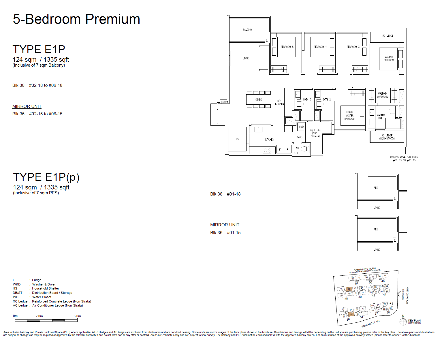 Amberwood At Holland 5 Bedroom Premium E1P floor plan