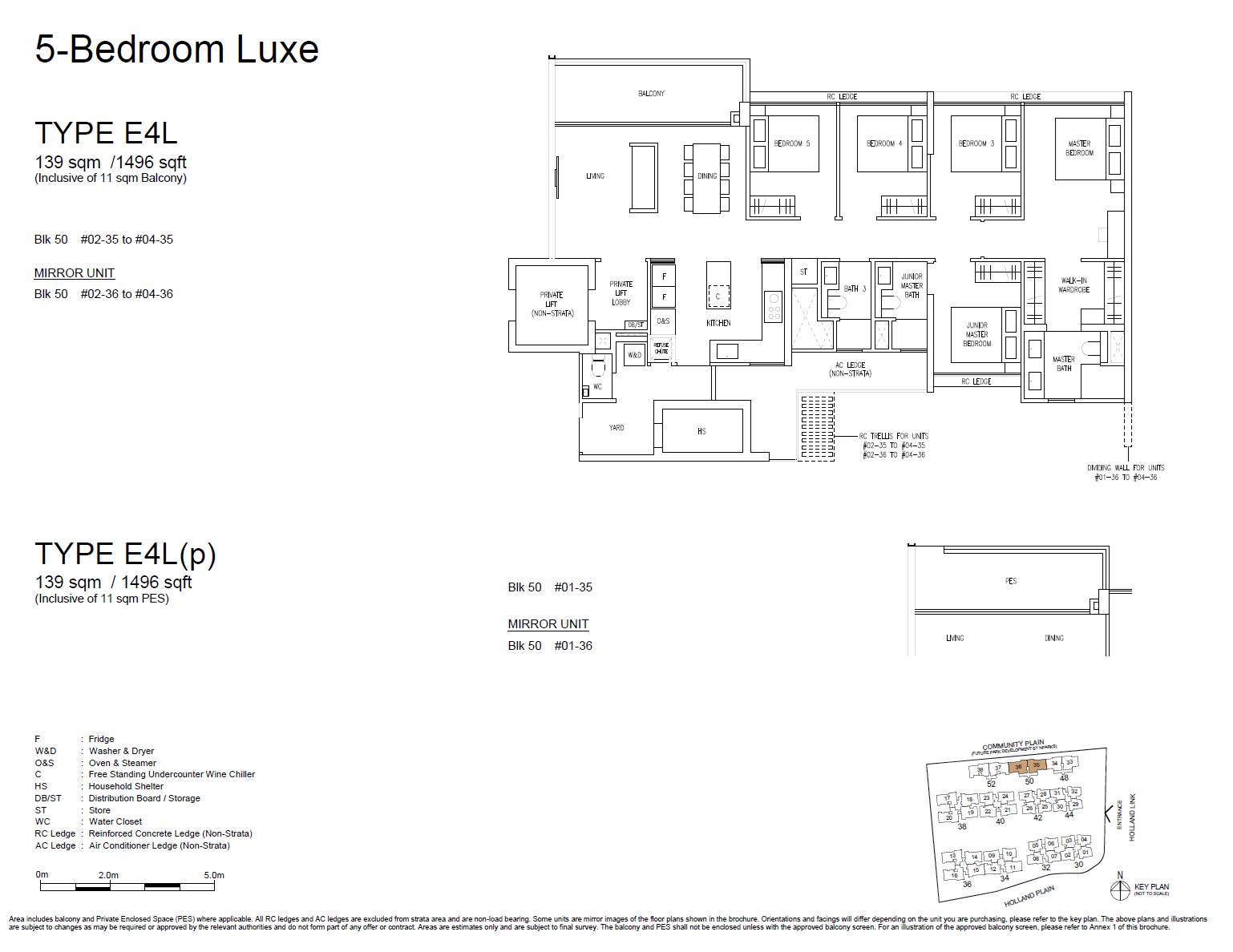 Amberwood At Holland 5 Bedroom Luxe E4L floor plan