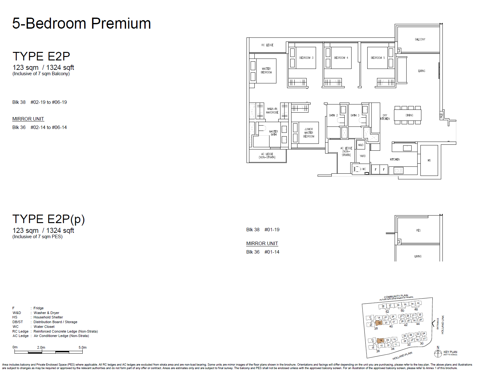 Amberwood At Holland 5 Bedroom Premium E2P floor plan