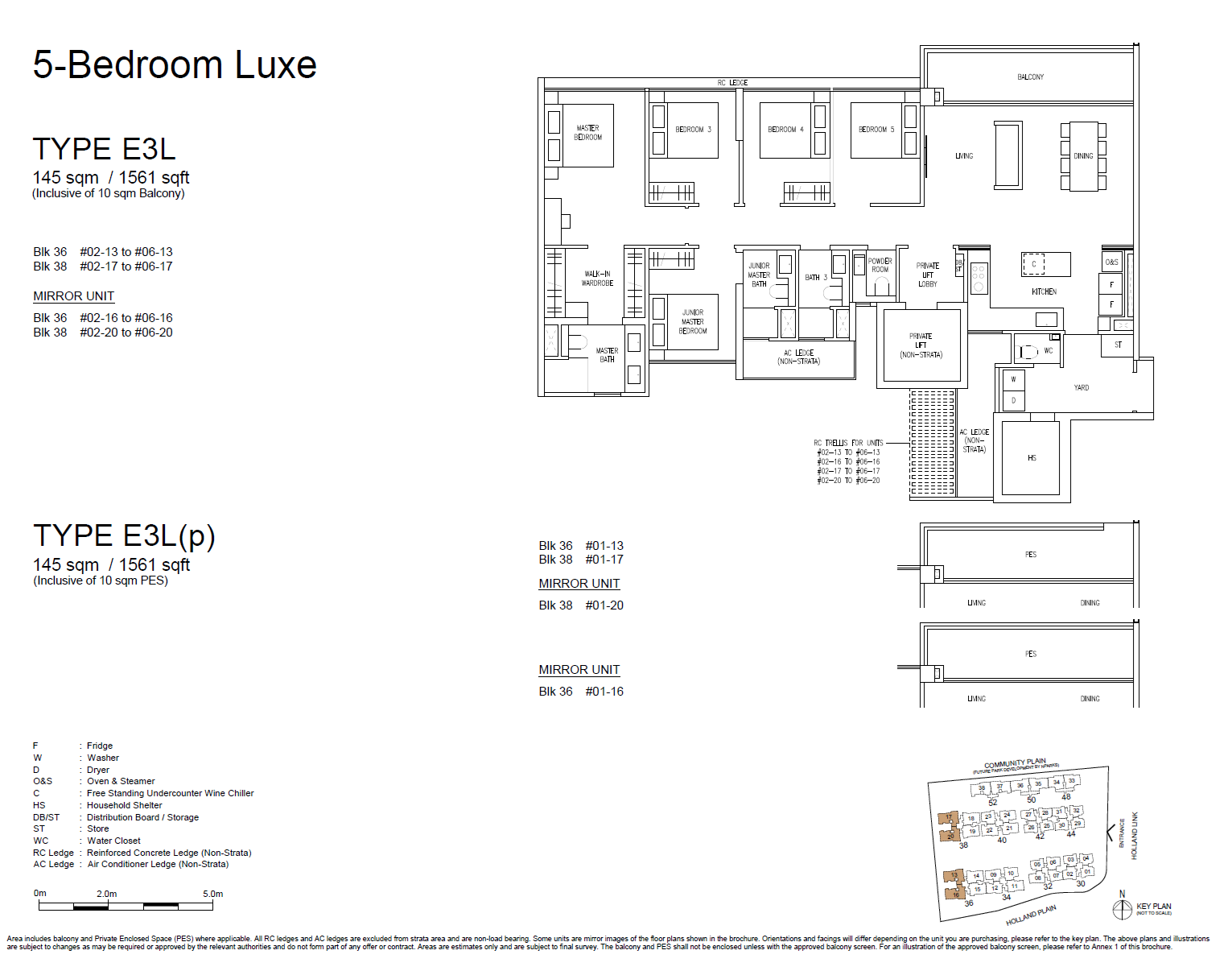 Amberwood At Holland floor plan E3L(p) — 5 Bedroom Luxe
