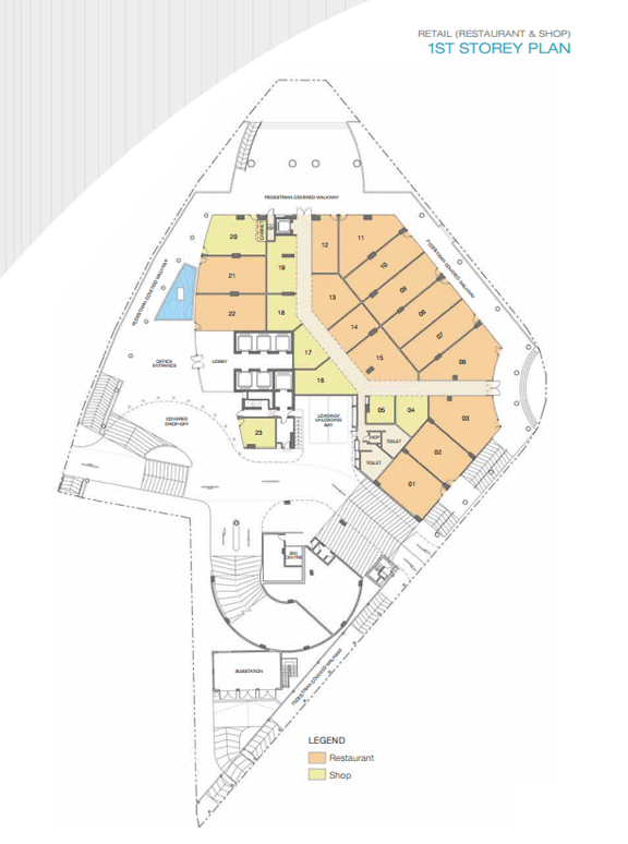 ARC 380 Retail 1ST STOREY PLAN floor plan