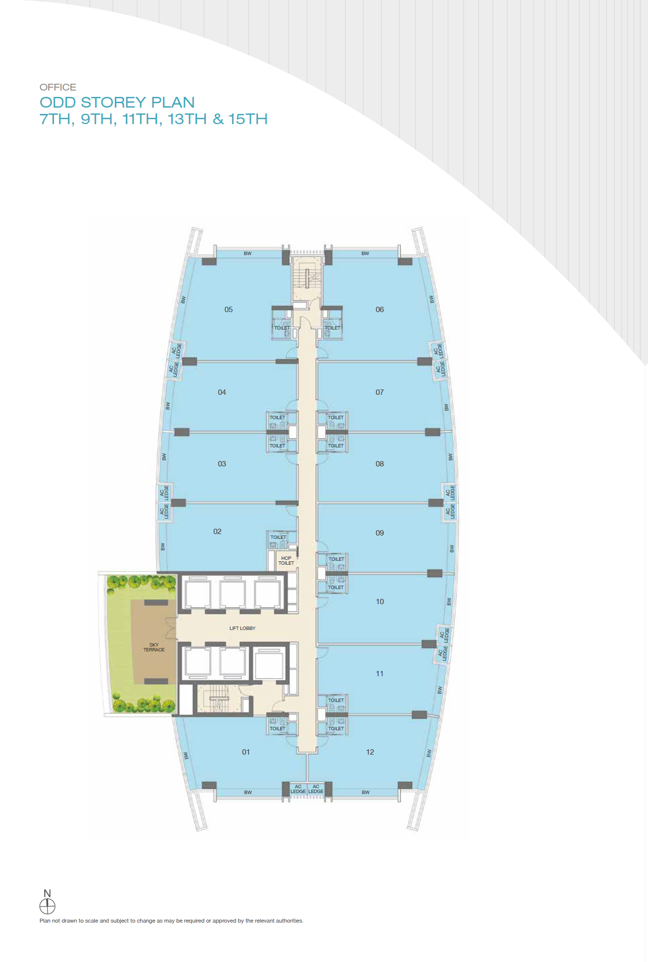 ARC 380 Office ODD STOREY PLAN floor plan