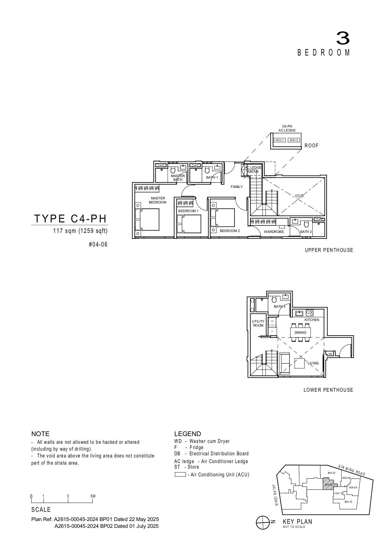 Artisan 8 3 Bedroom C4-PH floor plan