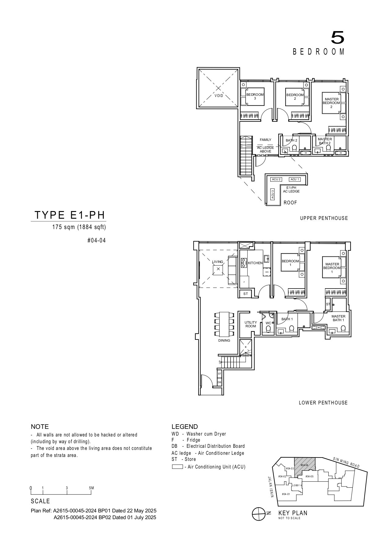 Artisan 8 5 Bedroom E1-PH floor plan