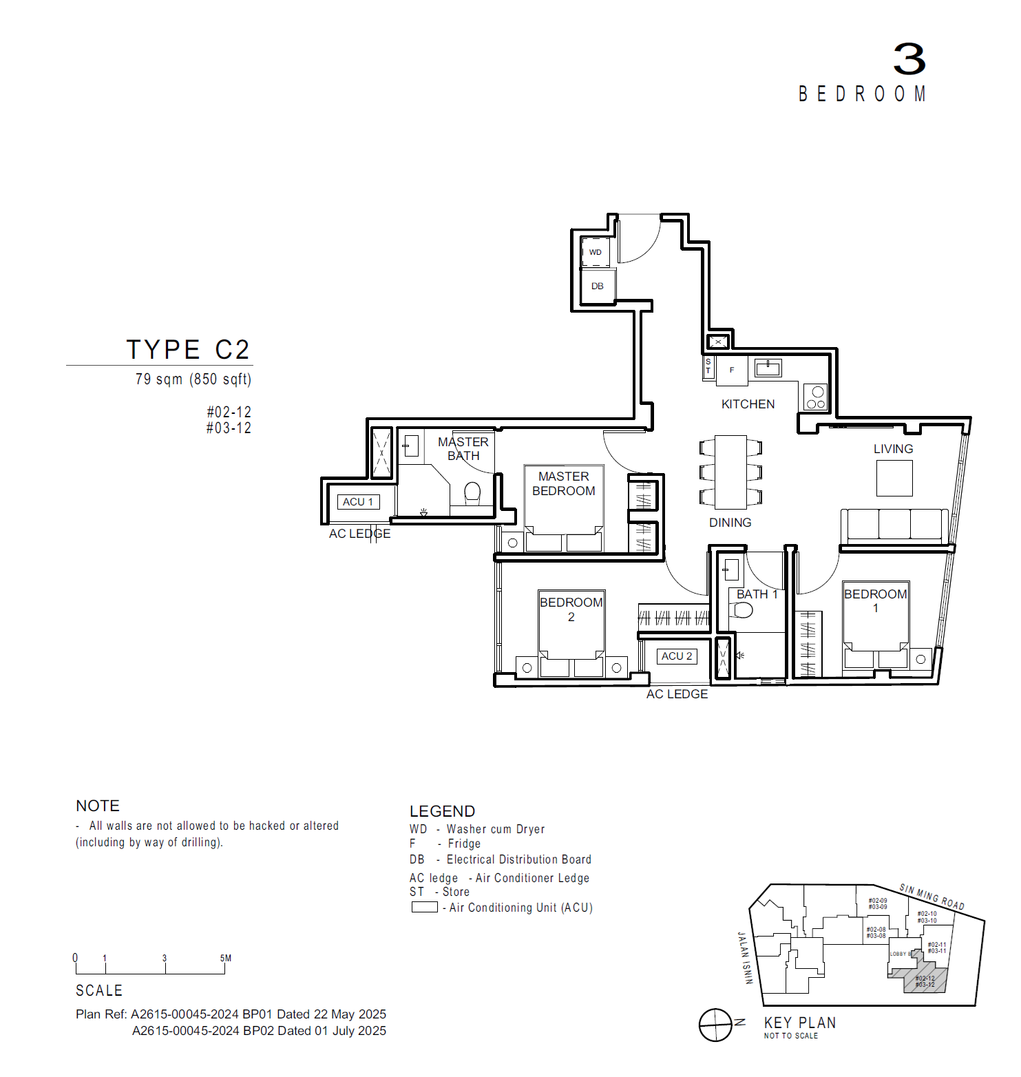 Artisan 8 3 Bedroom C2 floor plan