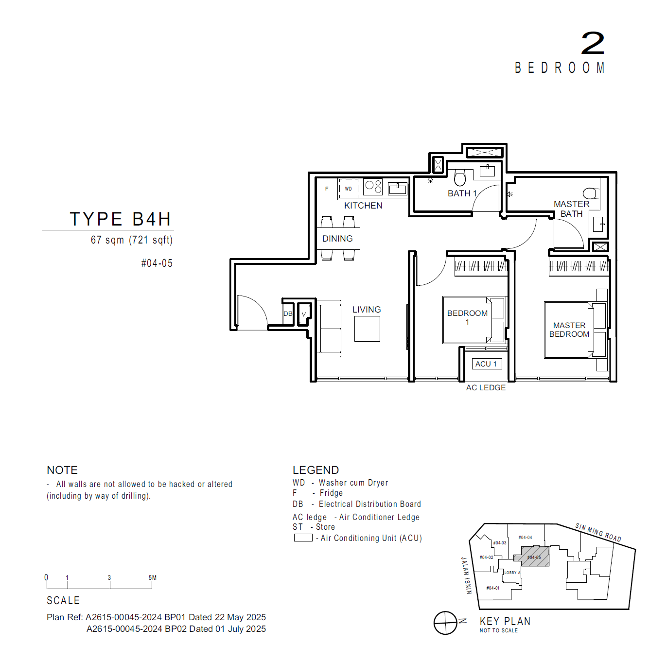 Artisan 8 2 Bedroom B4H floor plan