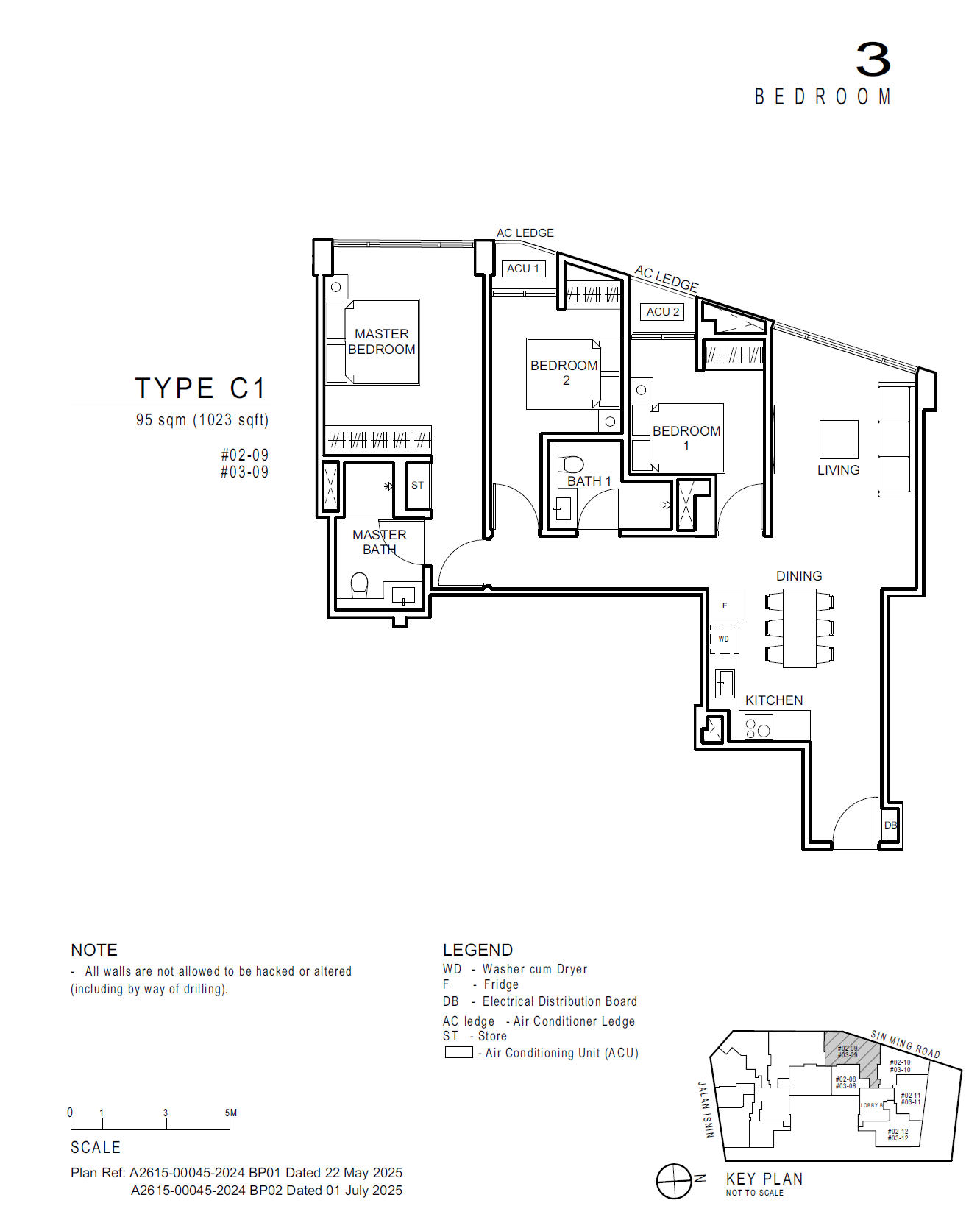 Artisan 8 3 Bedroom C1 floor plan