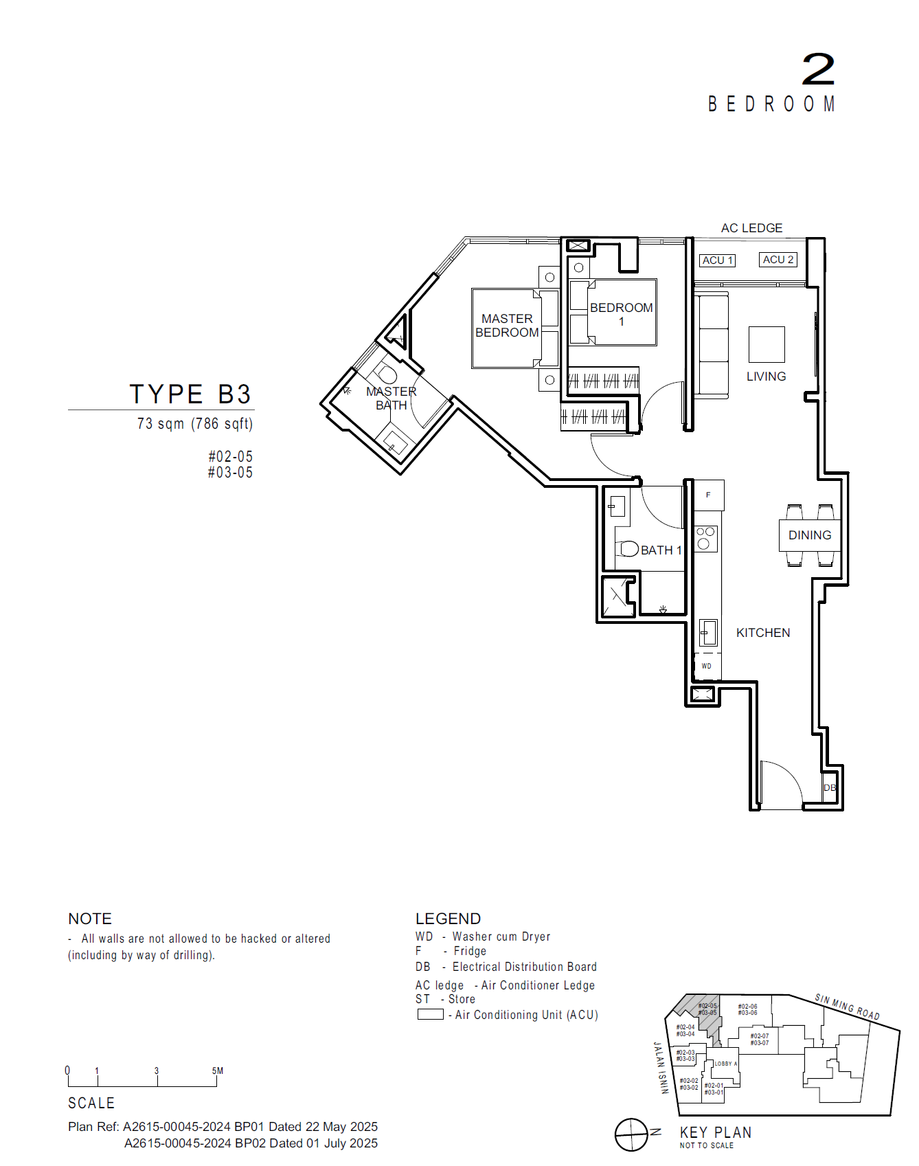 Artisan 8 floor plan B3 — 2 Bedroom