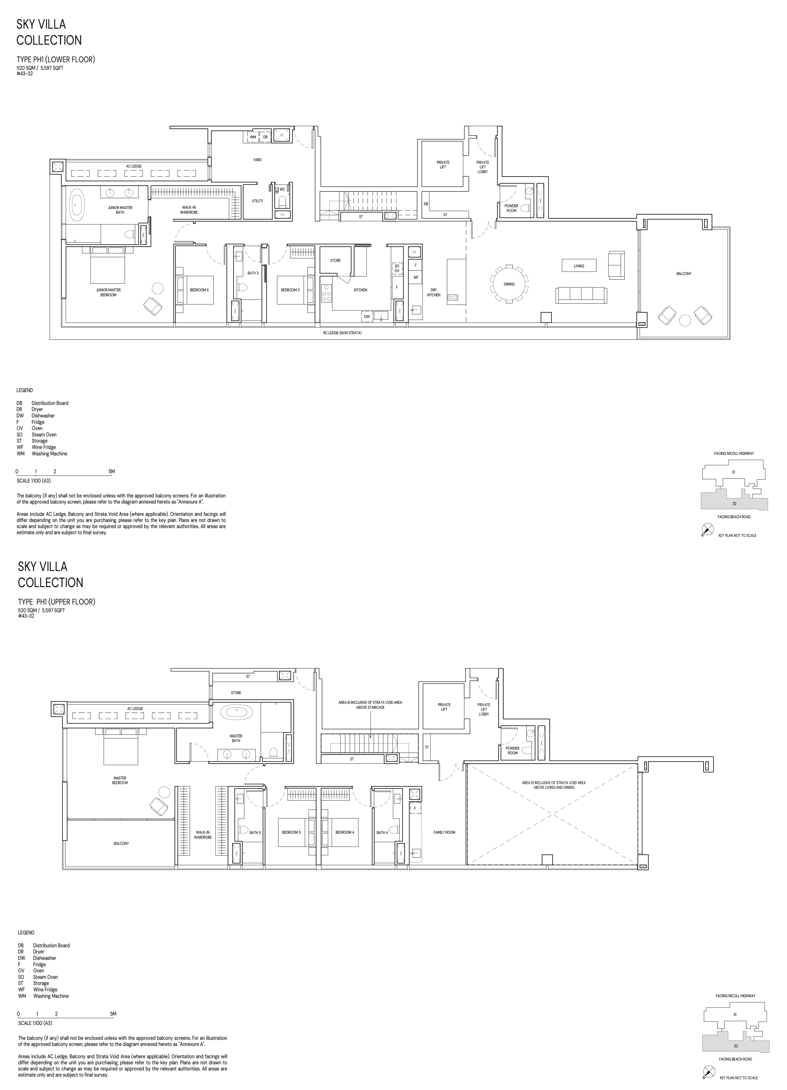 Aurea floor plan PH1 — Penthouse
