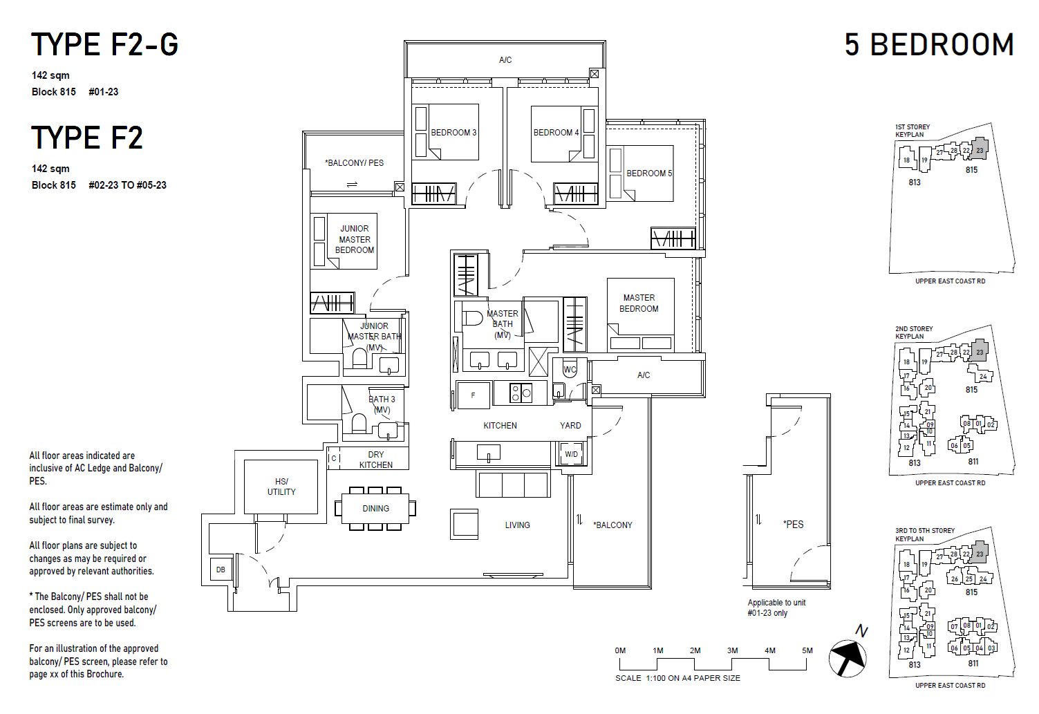 Bagnall Haus floor plan F2 — 5BR