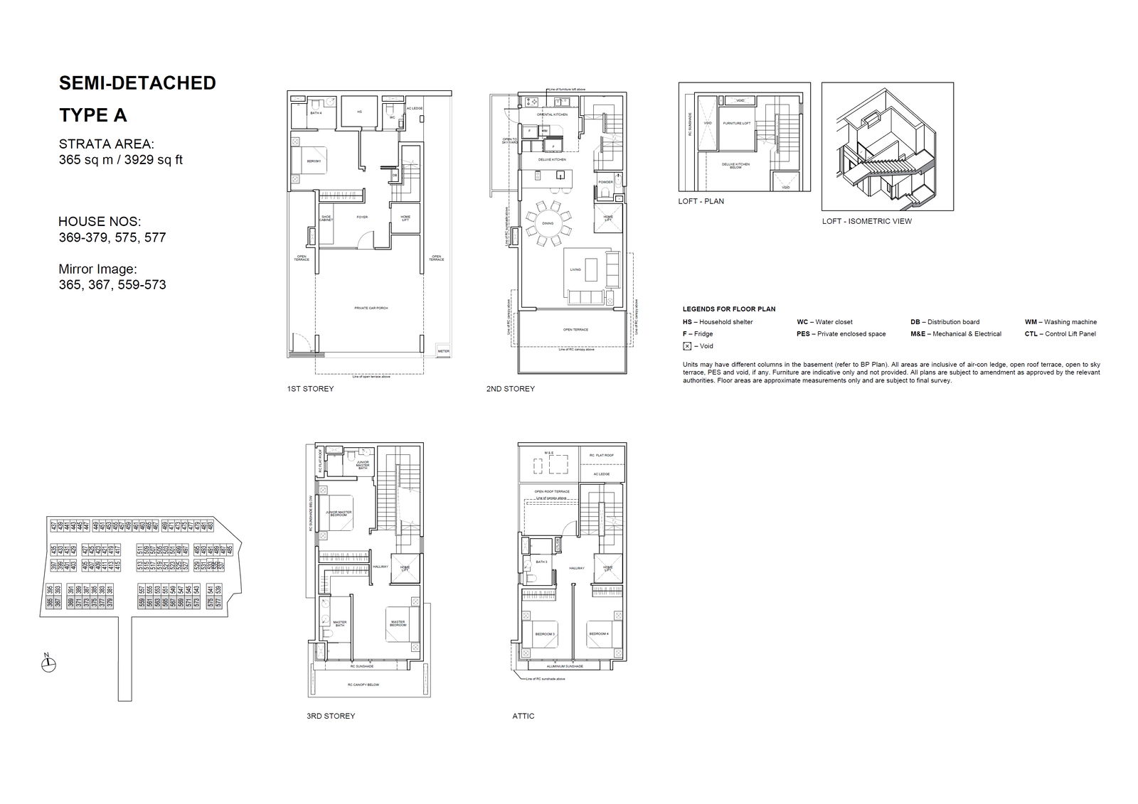 Belgravia Ace floor plan A(M) — Semi-Detached