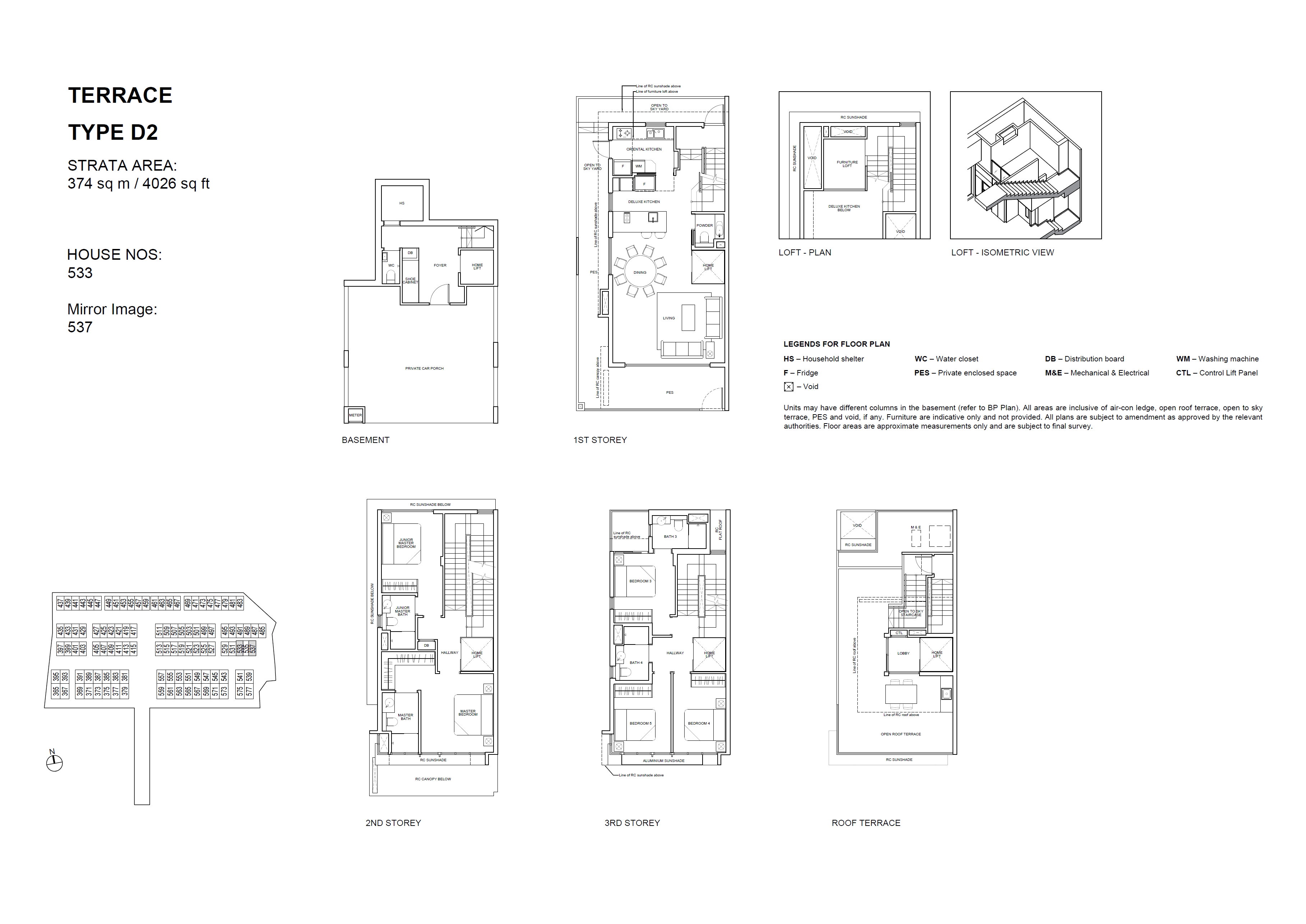 Belgravia Ace floor plan D2(M) — Terrace