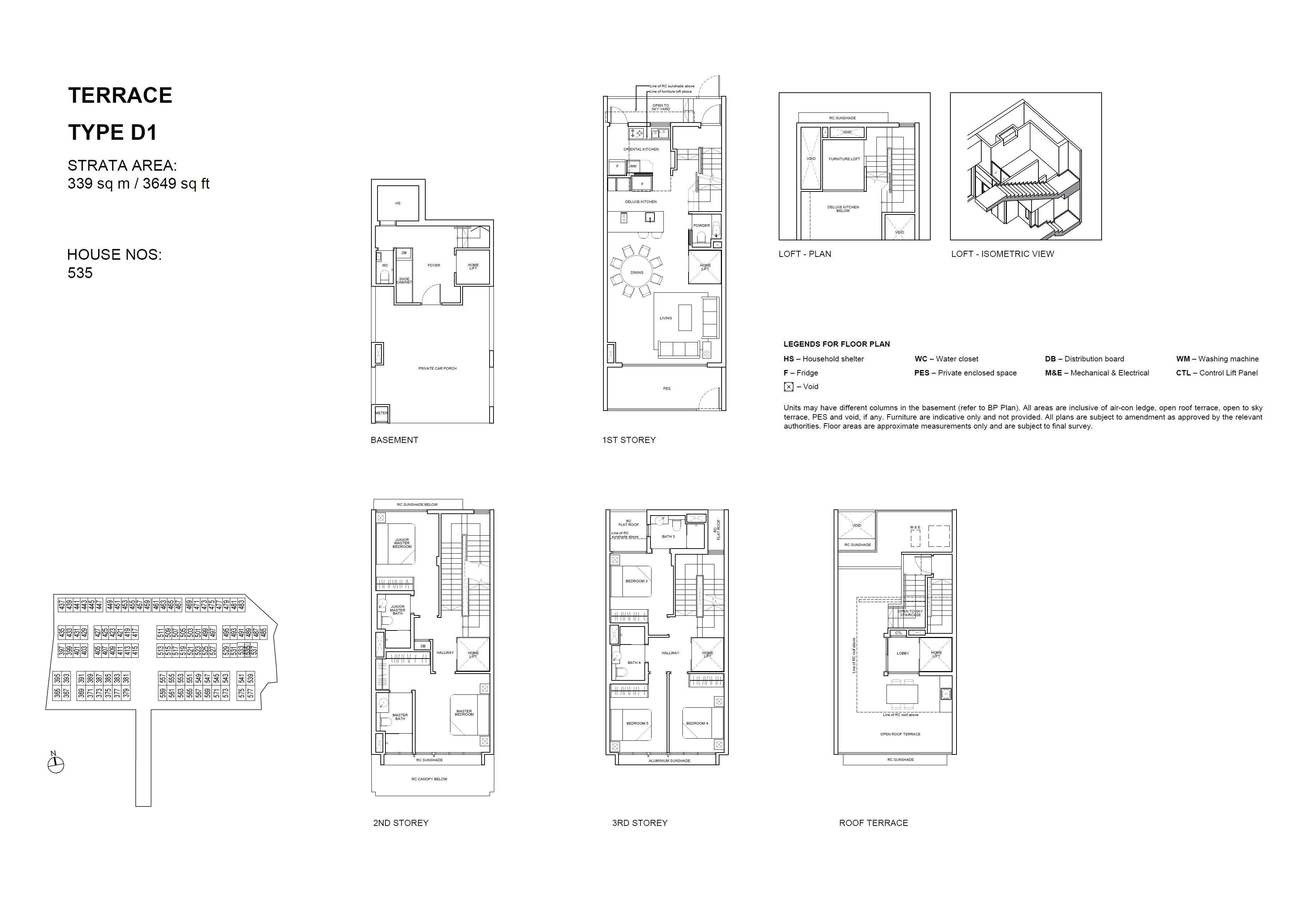 Belgravia Ace floor plan D1 — Terrace