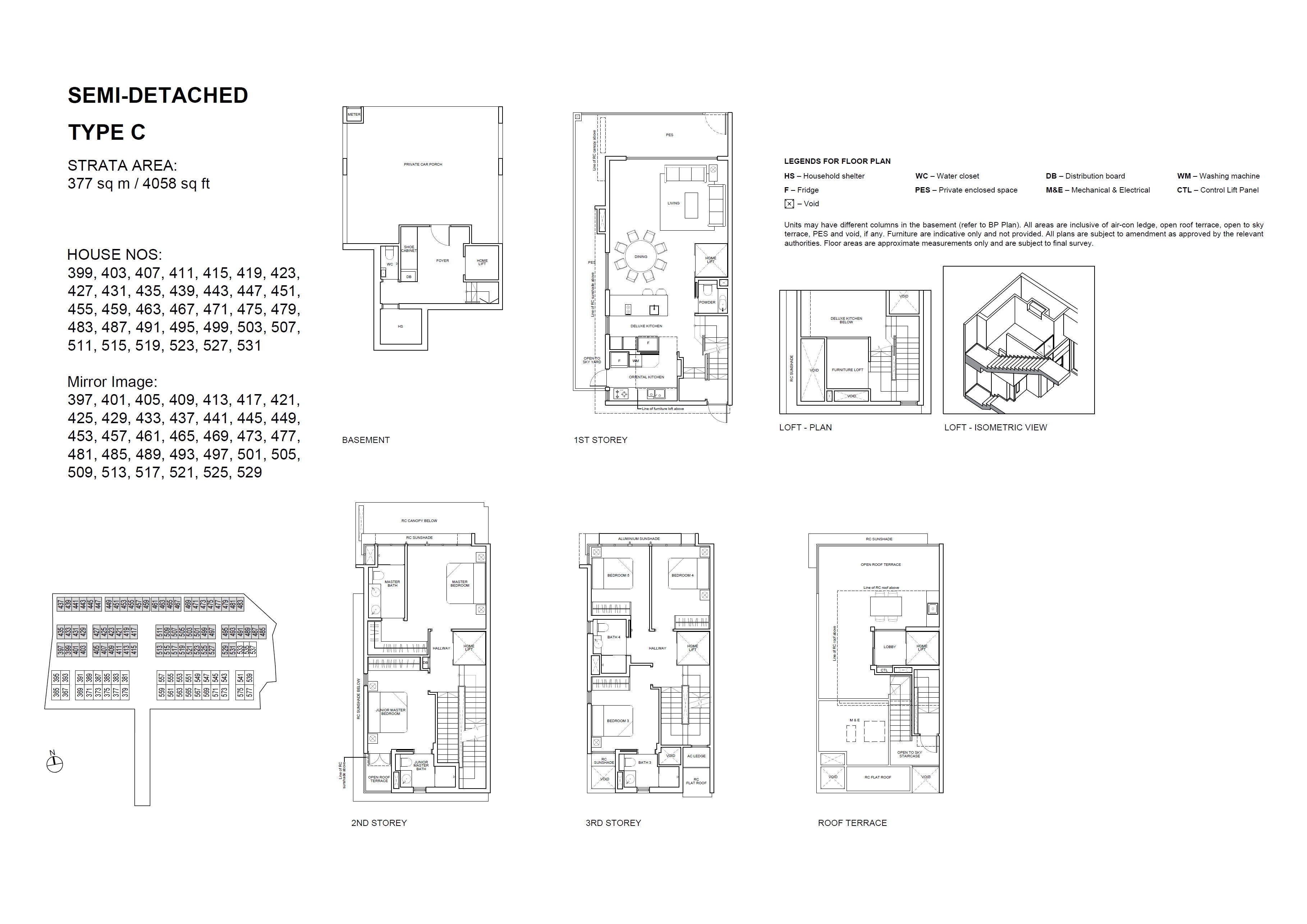 Belgravia Ace floor plan C(M) — Semi-Detached
