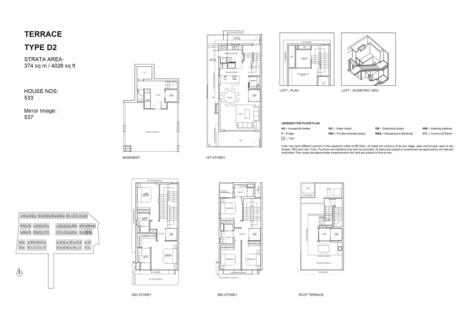 Belgravia Ace floor plan D2 — Terrace
