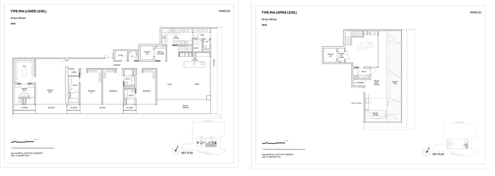 Boulevard 88 floor plan PH4 — Penthouse