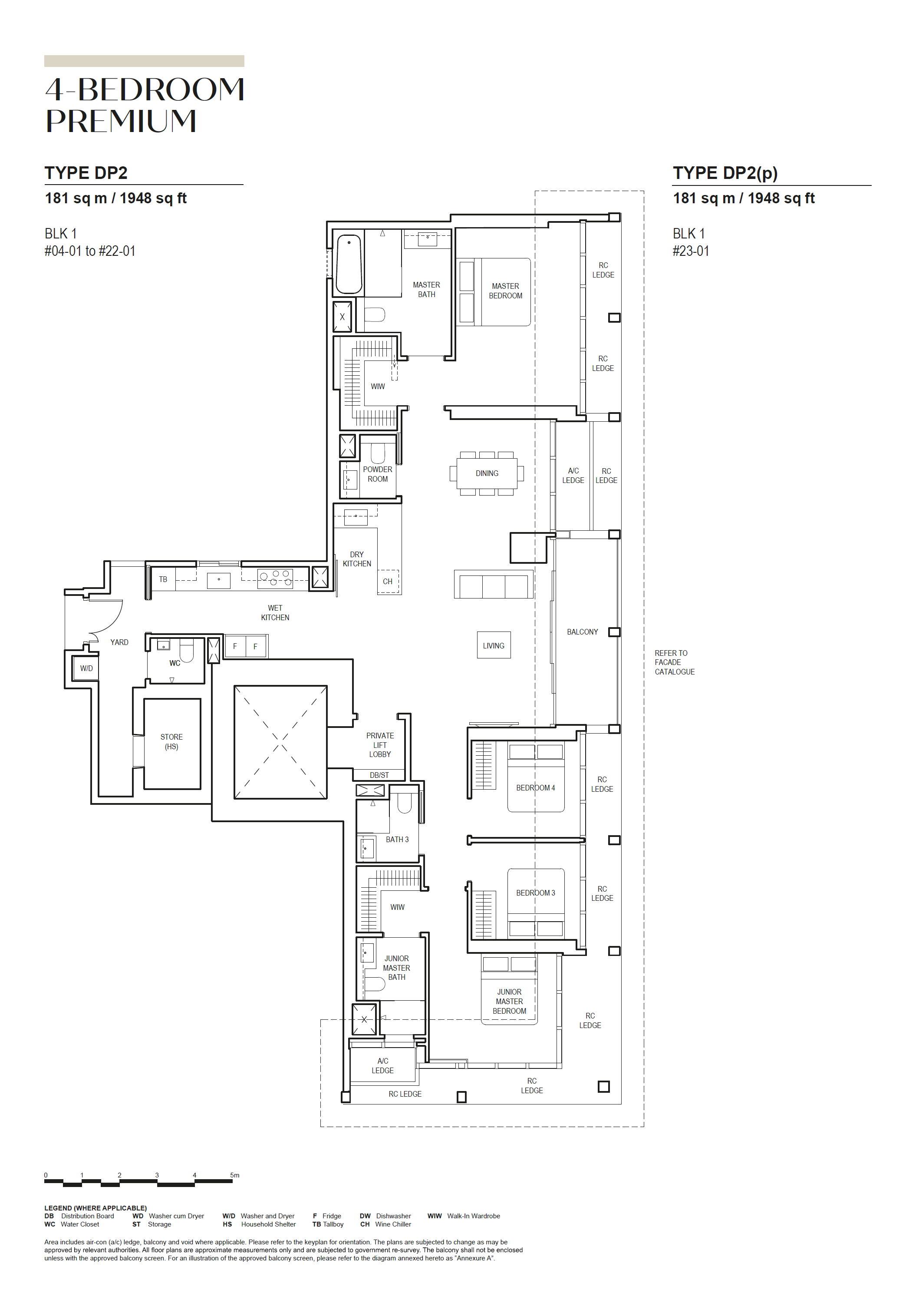 Canninghill Piers 4-BEDROOM PREMIUM DP2(p) floor plan