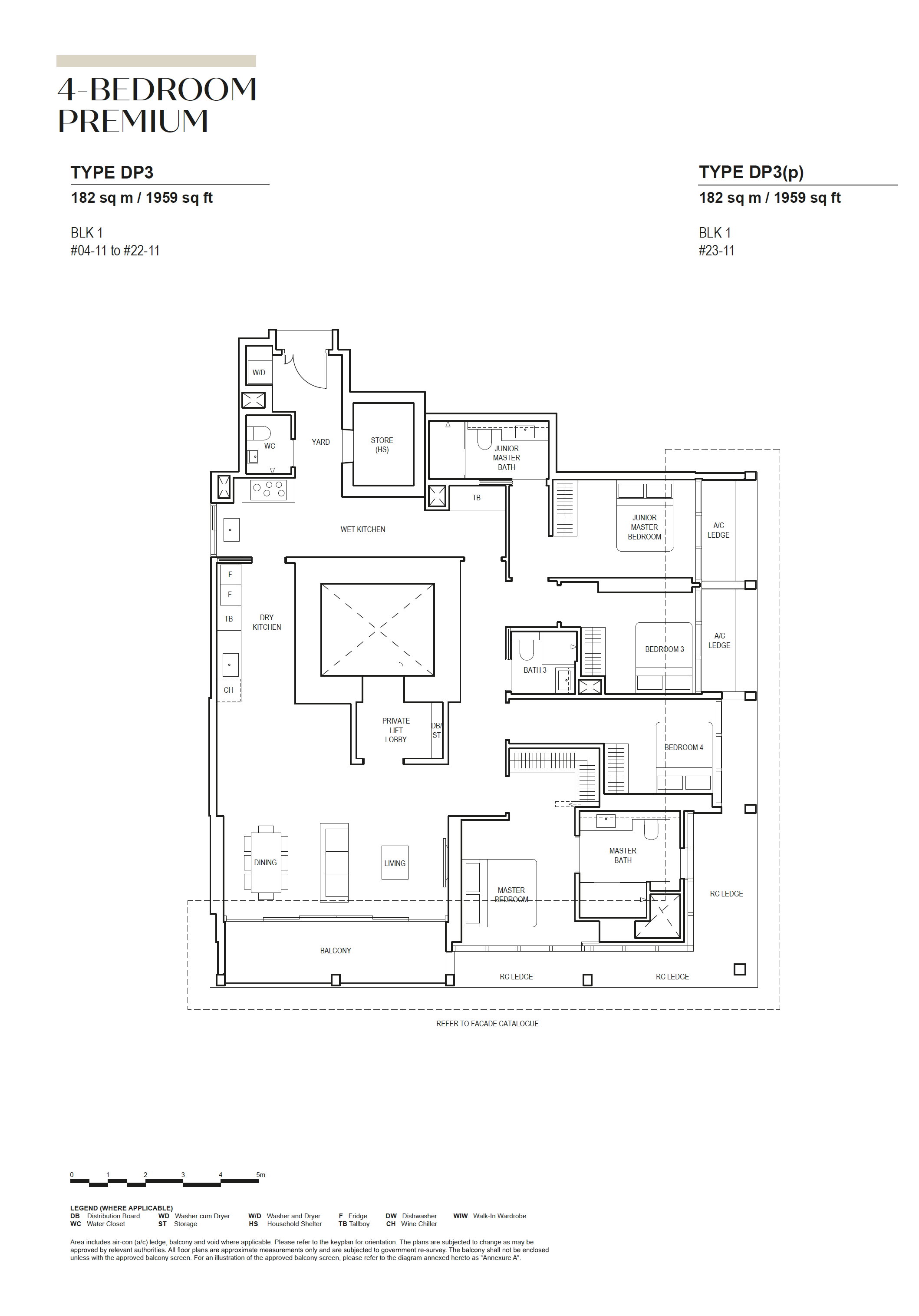 Canninghill Piers 4-BEDROOM PREMIUM DP3(p) floor plan