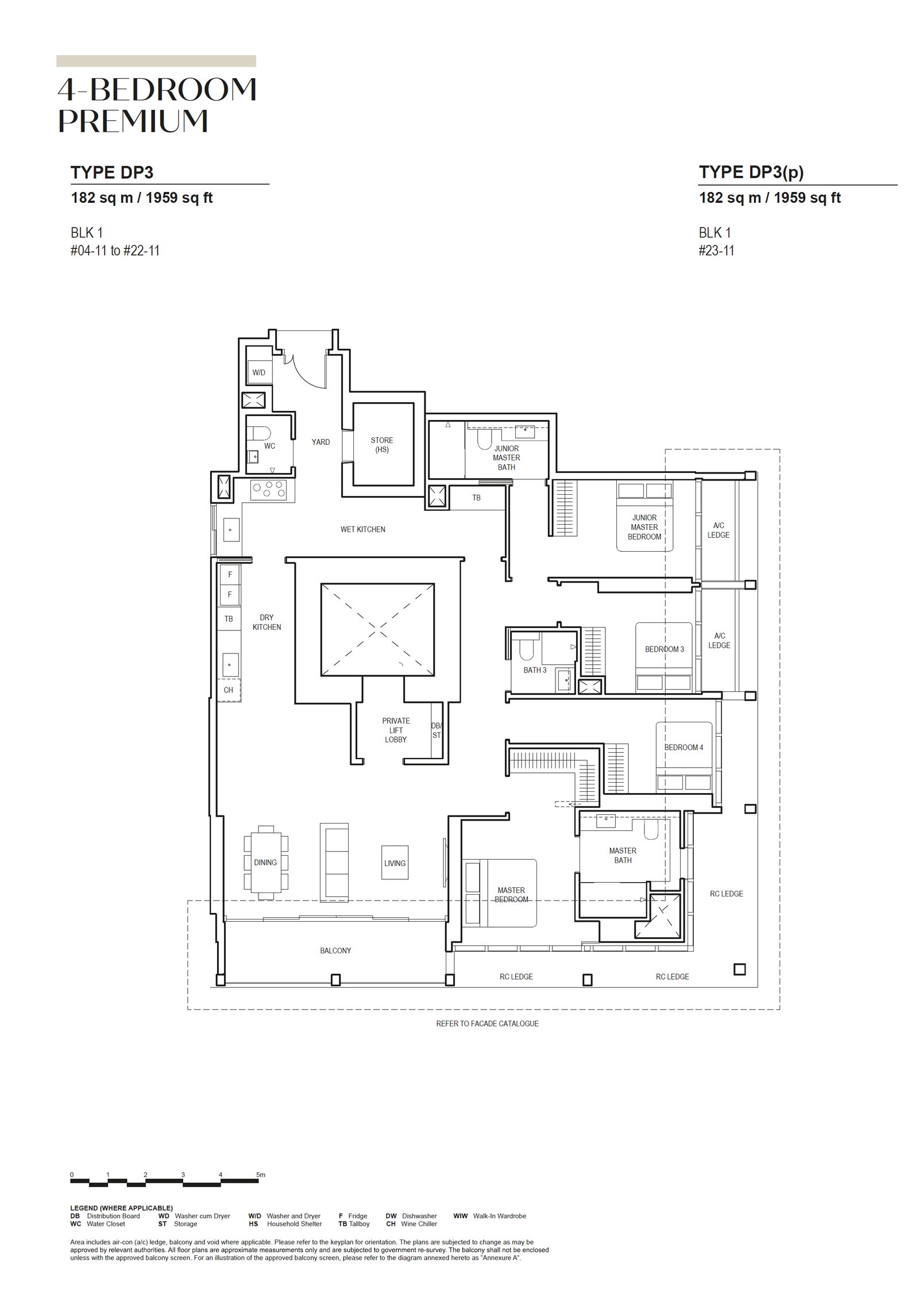 Canninghill Piers 4-BEDROOM PREMIUM DP3 floor plan