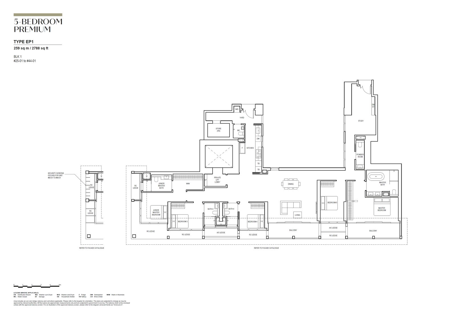Canninghill Piers 5-BEDROOM PREMIUM EP1 floor plan