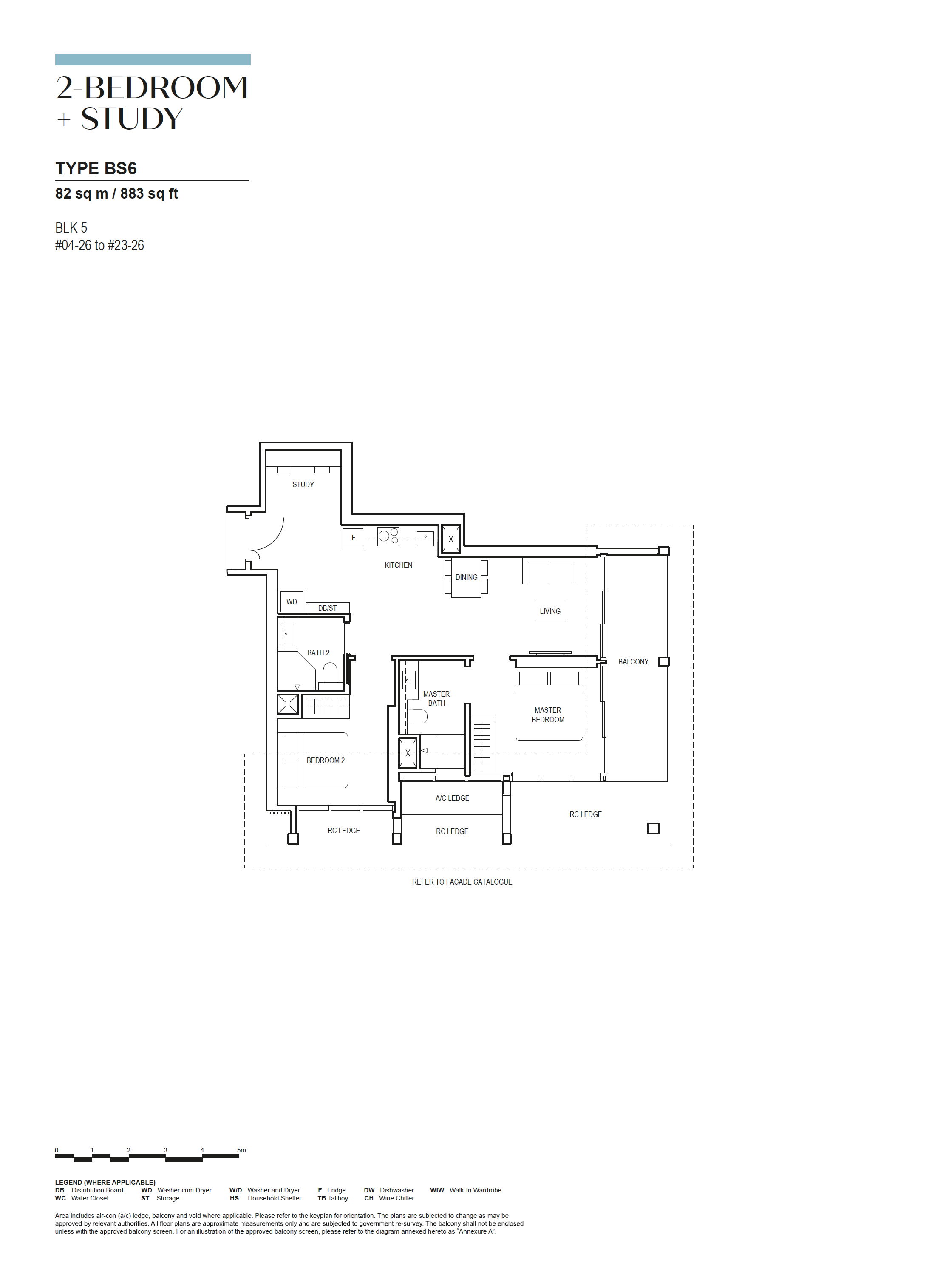 Canninghill Piers 2-BEDROOM + STUDY BS6 floor plan