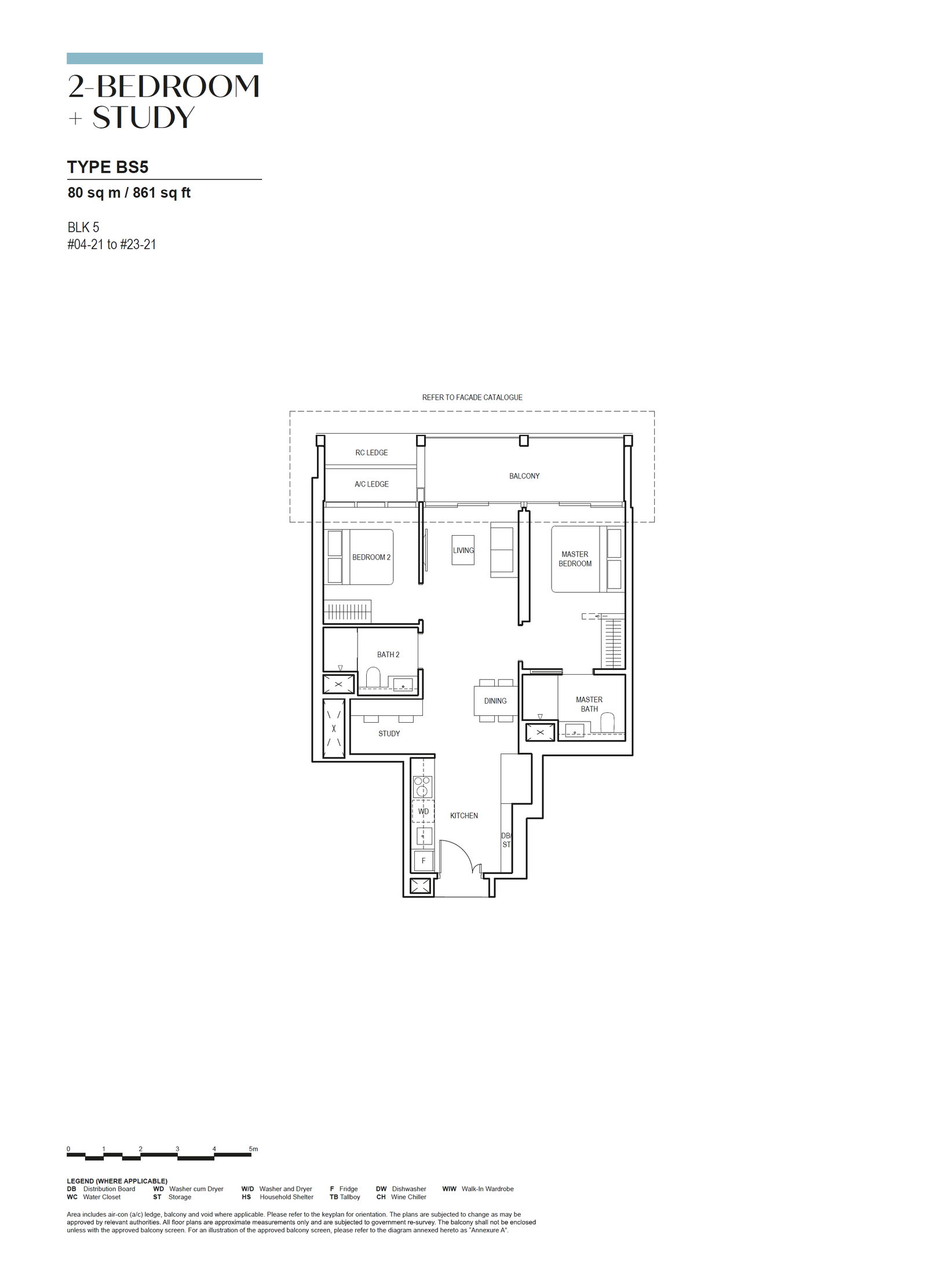 Canninghill Piers 2-BEDROOM + STUDY BS5 floor plan