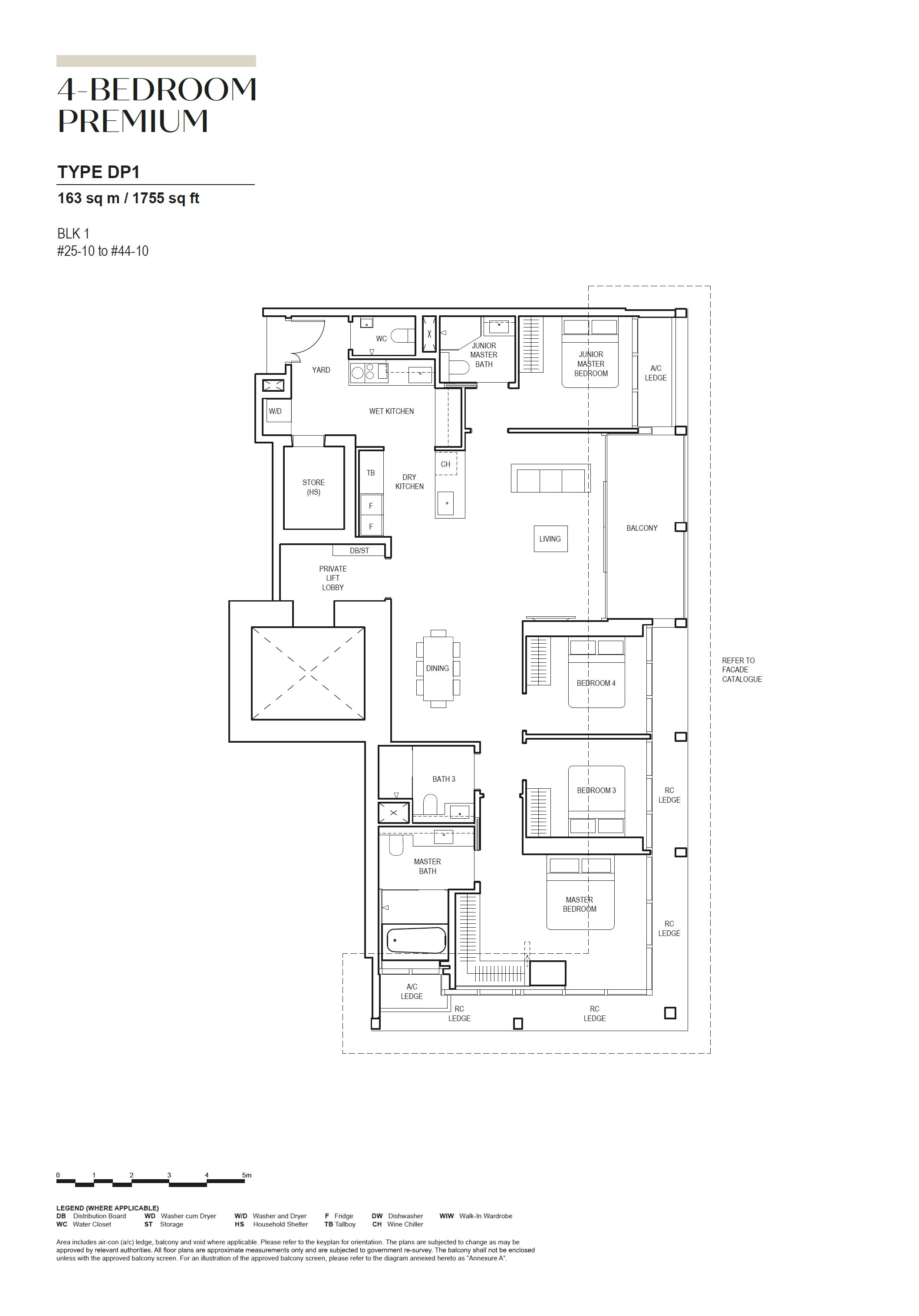 Canninghill Piers 4-BEDROOM PREMIUM DP1 floor plan