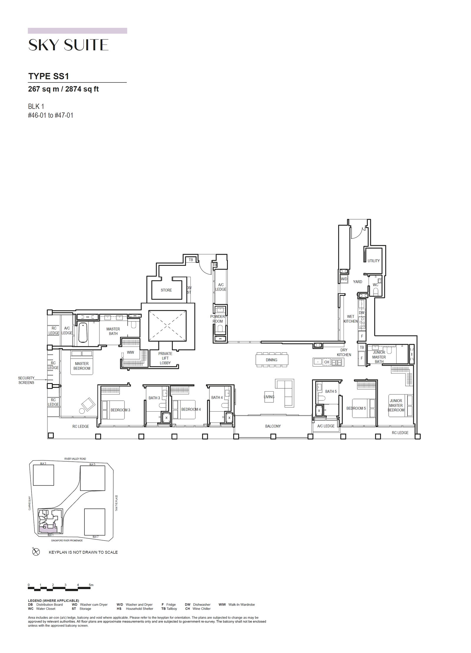 Canninghill Piers SKY SUITE SS1 floor plan