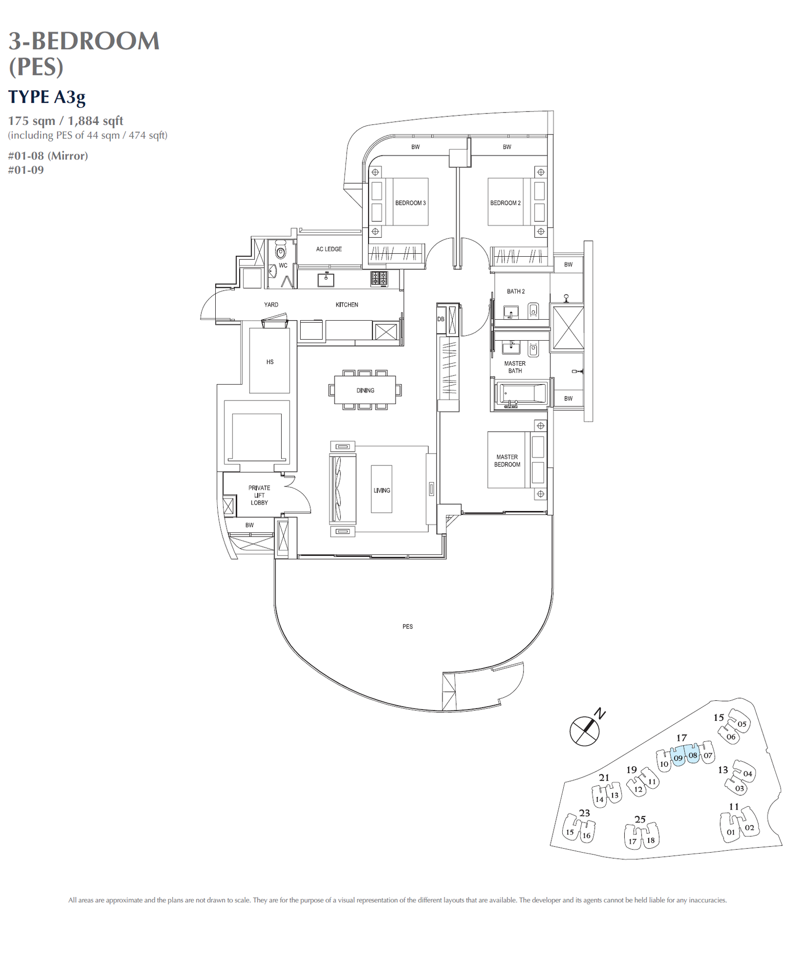 Cape Royale 3BR A3g floor plan