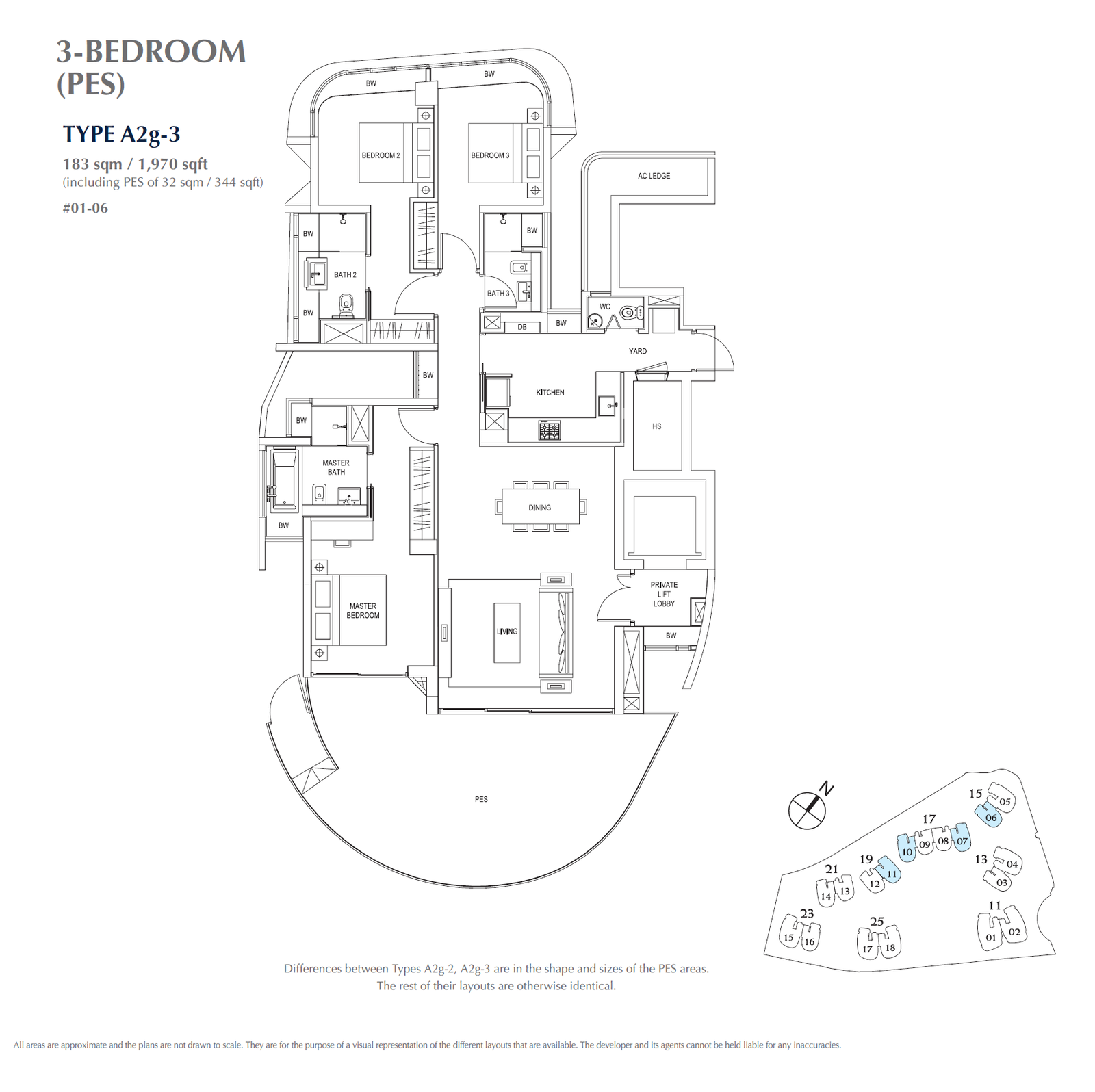 Cape Royale 3BR A2g-3 floor plan