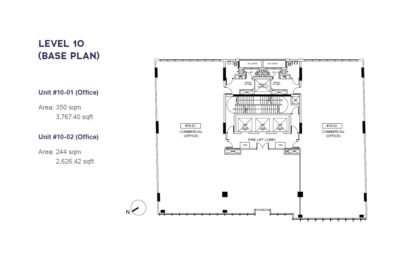 CECIL PLACE floor plan Level 10 — Office