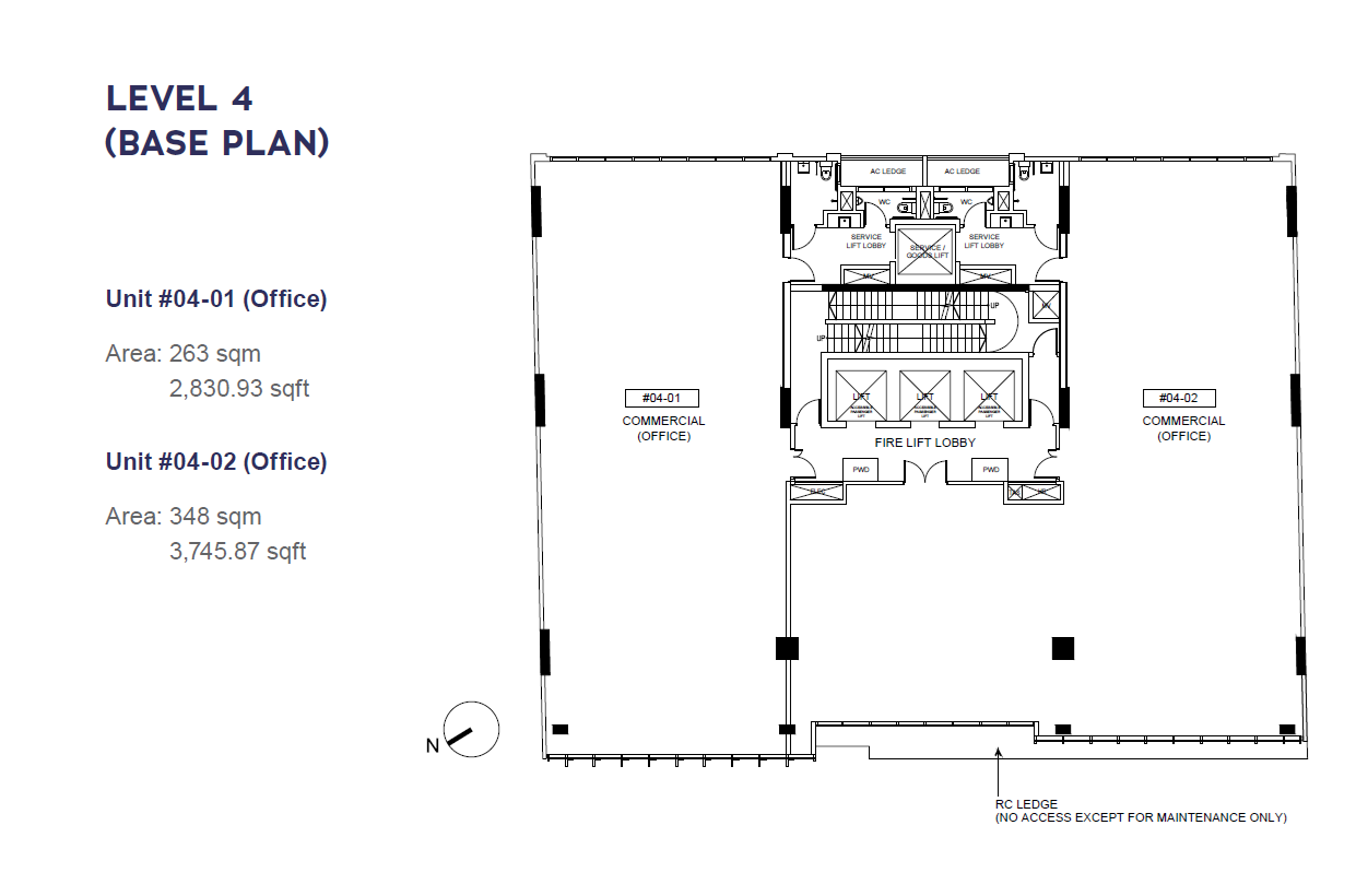 CECIL PLACE floor plan Level 4 — Office