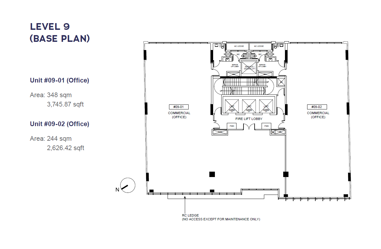 CECIL PLACE floor plan Level 9 — Office