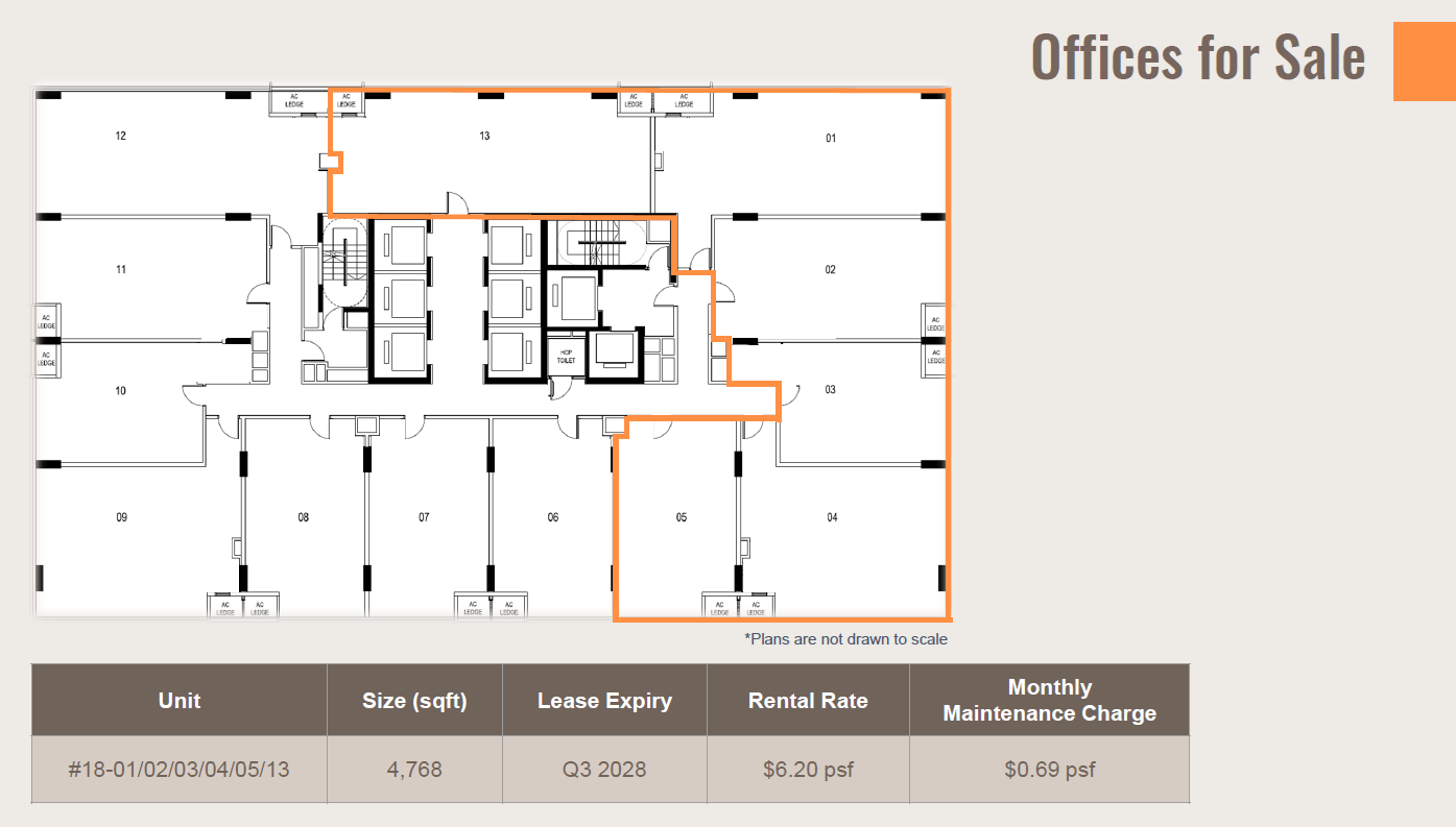 Centrium Square Office Level 1801 floor plan