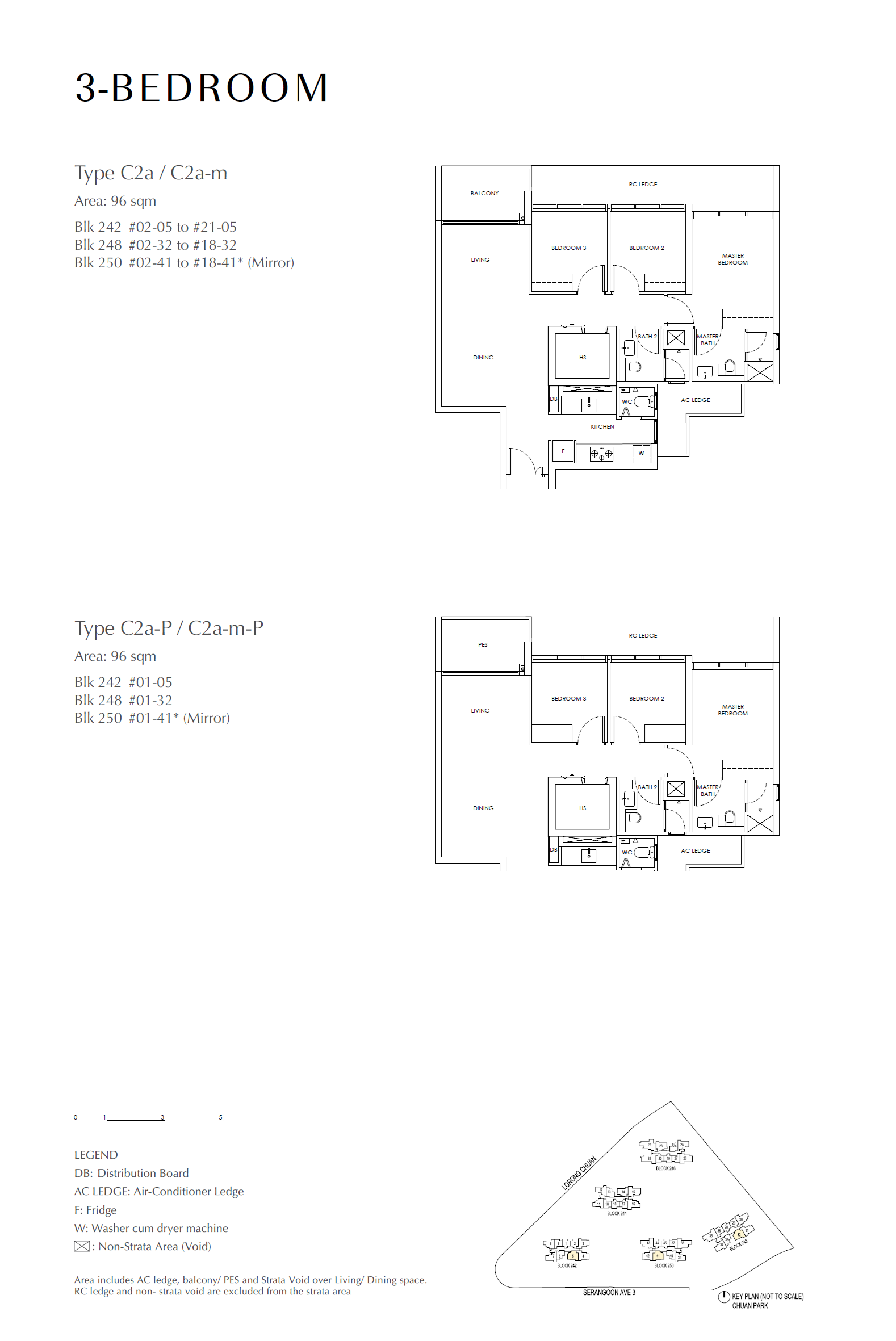 Chuan Park 3 Bedroom C2a-m floor plan