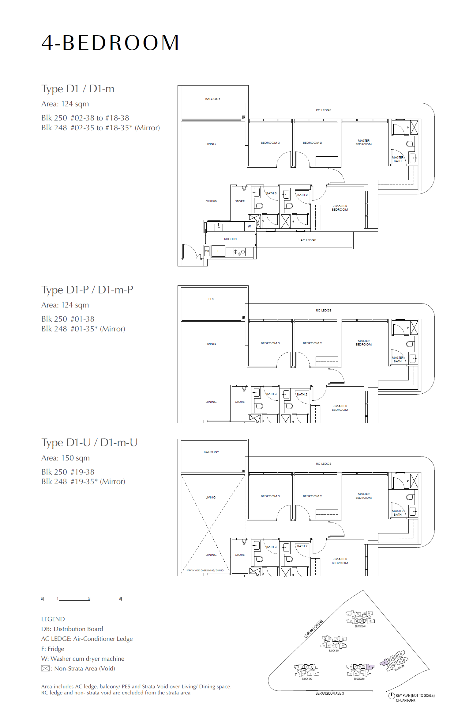 Chuan Park 4 Bedroom D1-U floor plan