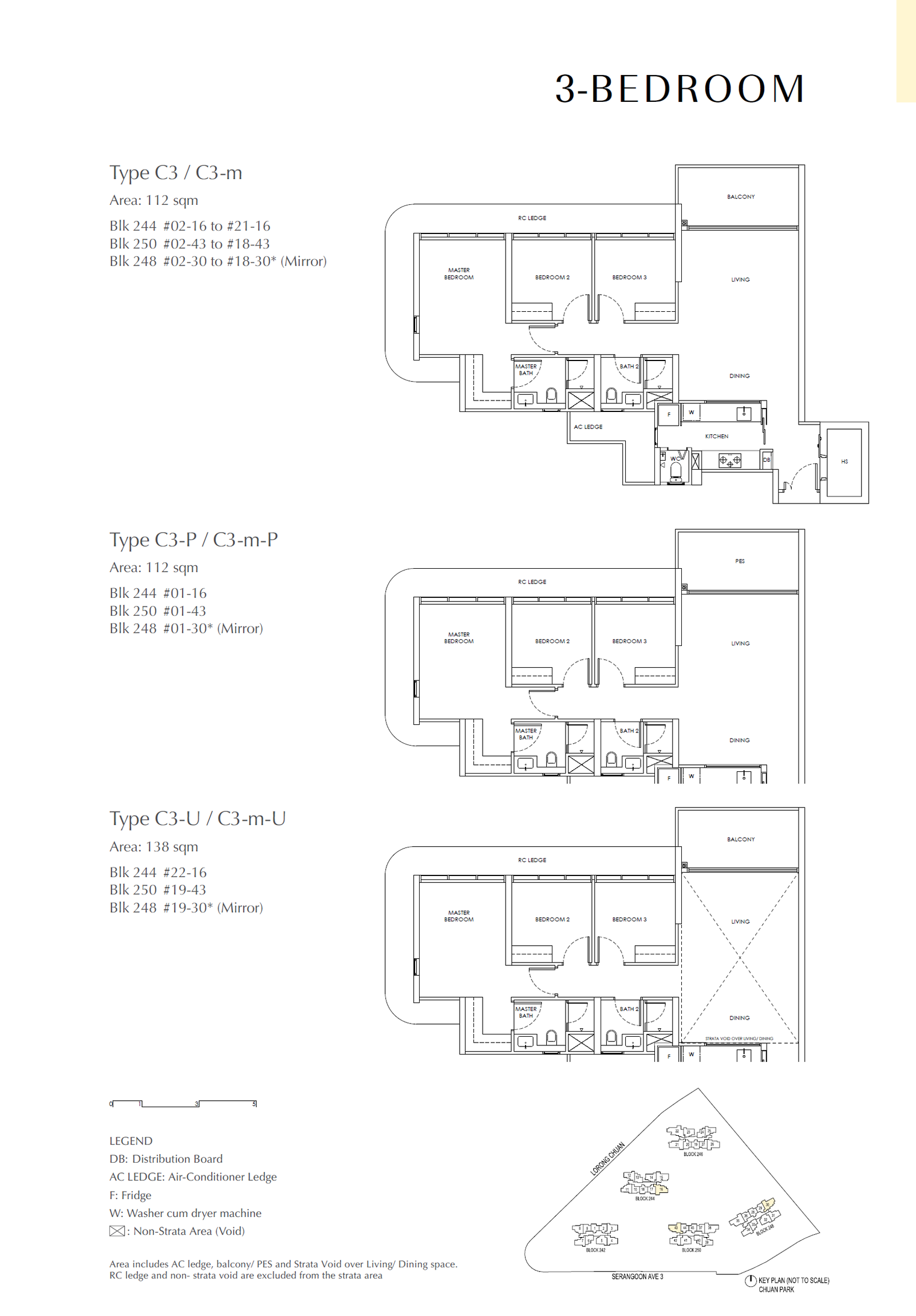 Chuan Park 3 Bedroom C3 floor plan