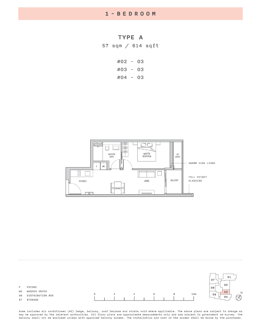 Claydence 1 BEDROOM A floor plan