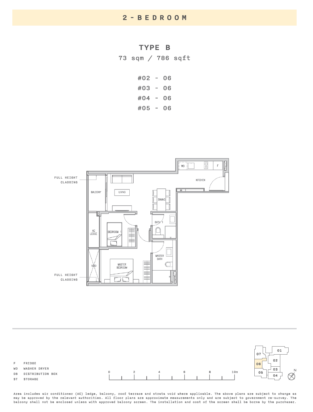Claydence 2 BEDROOM B floor plan