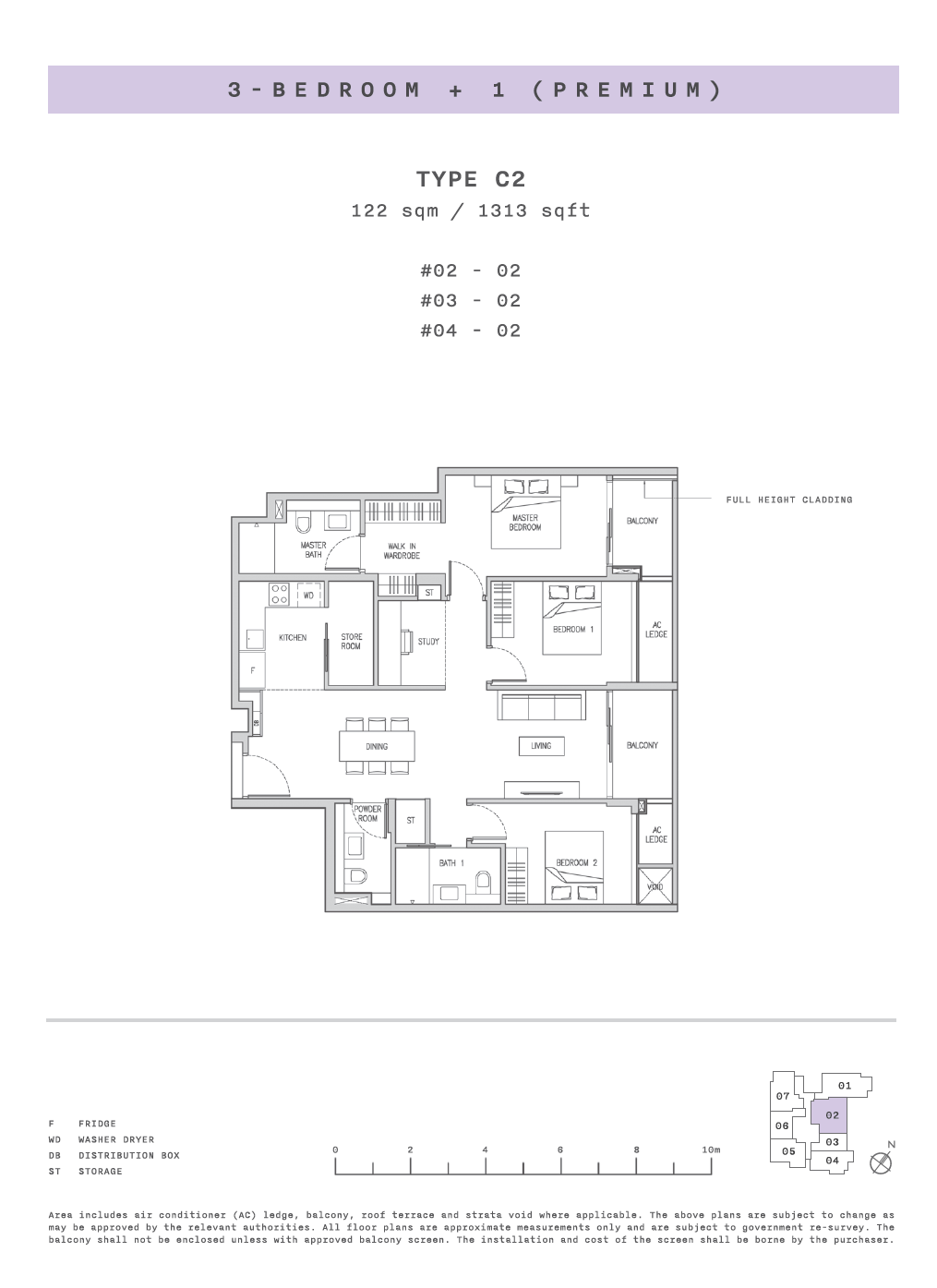 Claydence 3 BEDROOM+1(PREMIUM) C2 floor plan