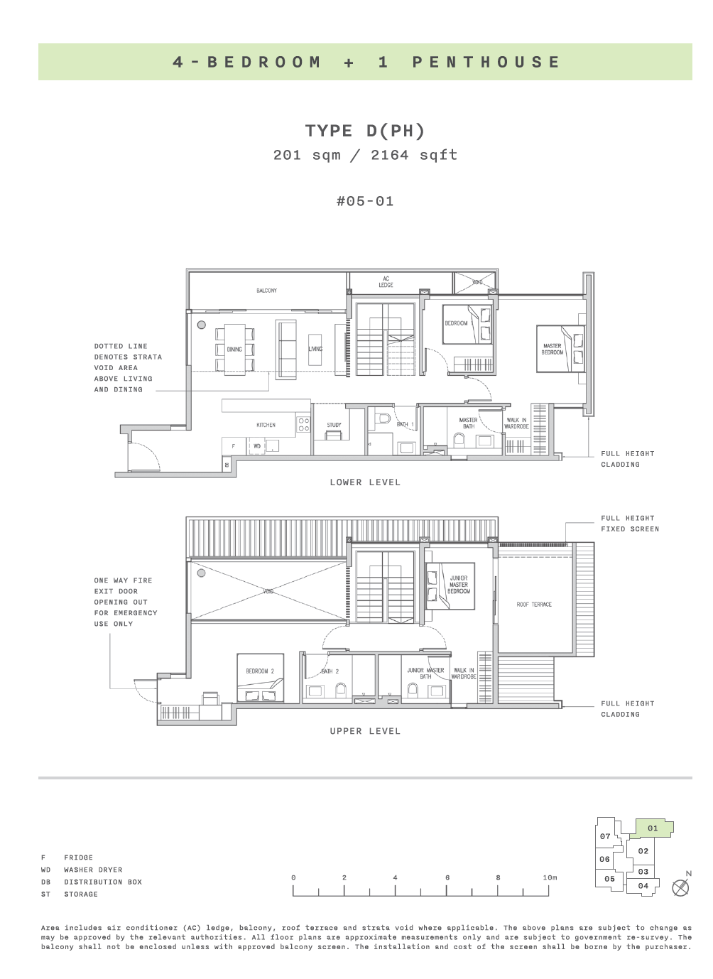 Claydence 4 BEDROOM+1 PENTHOUSE D(PH) floor plan
